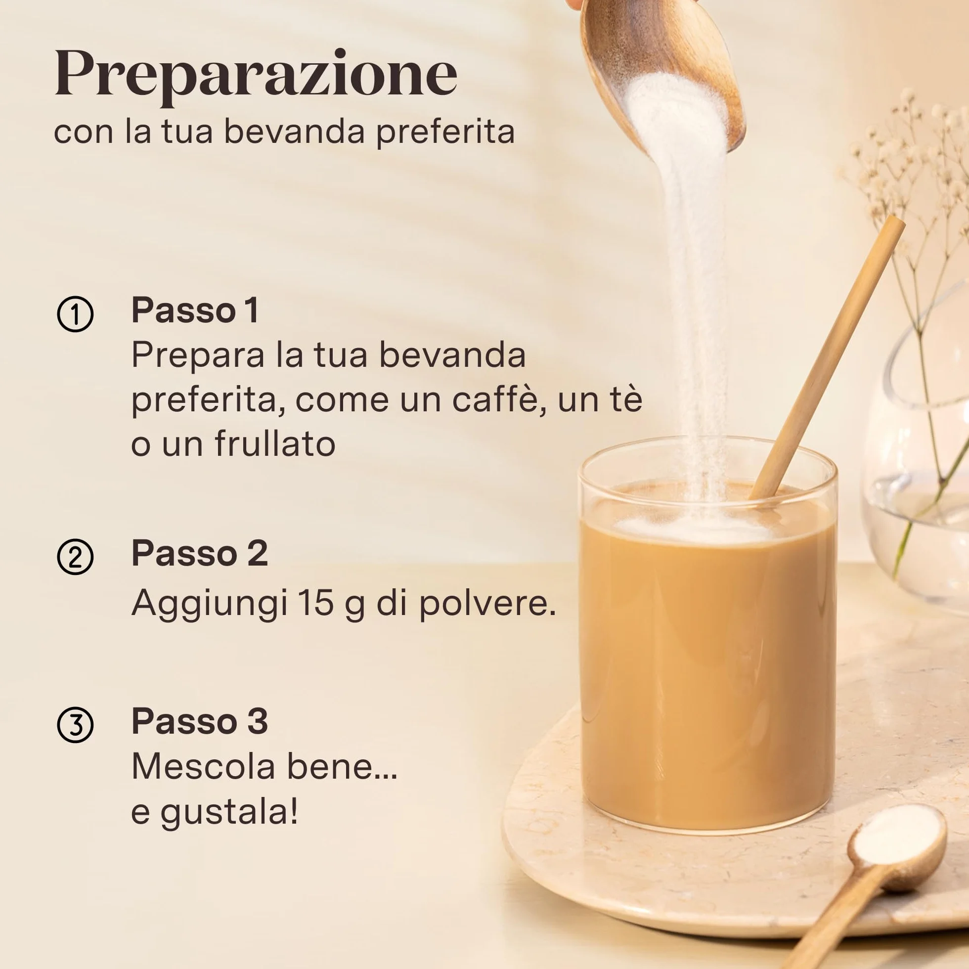 Glow25® Collagen Plus 450 g – Peptidi di collagene di tipo I e III con vitamina C, zinco e biotina – Formula idrolizzata ad alta biodisponibilità – Collagene in polvere