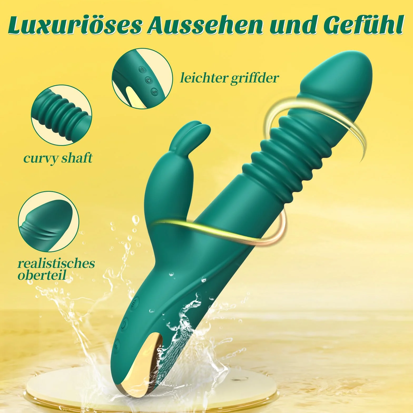 Vibrazione per le donne vibratore di spinta, Dildo Sex Toys per le donne Giocattoli del sesso di coppia Set di vibratori per le donne Clitoride Solo, G Spot Rabbit Vibratore