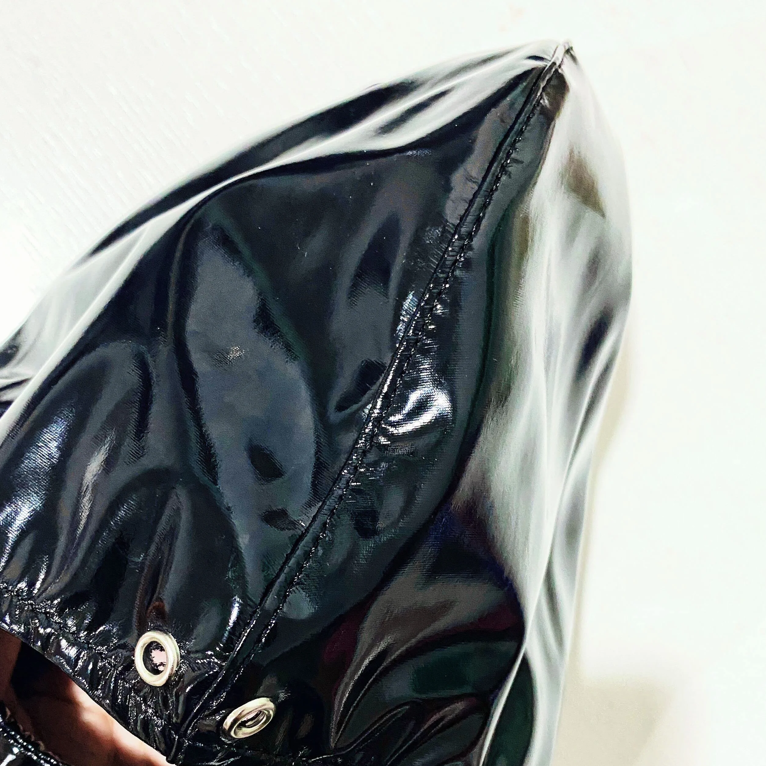 SXOVO Maschera in lattice Apertura bocca con cerniera Nero Bondage SM Fetish BDSM Sexy Schiavo Maschera in pelle (Medio)