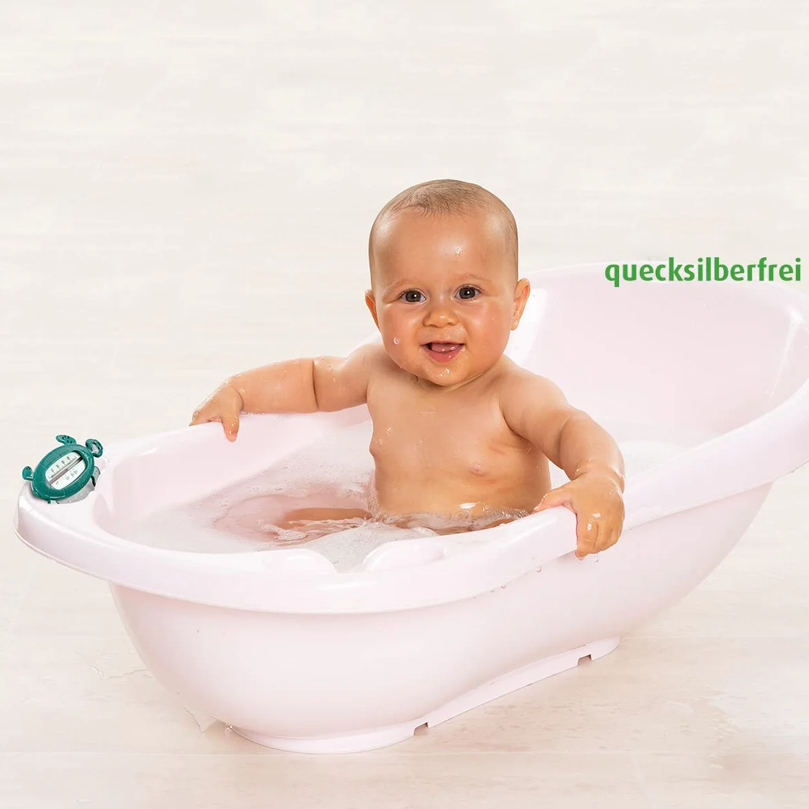 Reer GmbH Termometro da Bagno per Bambini, a Prova di Bambino, Verde