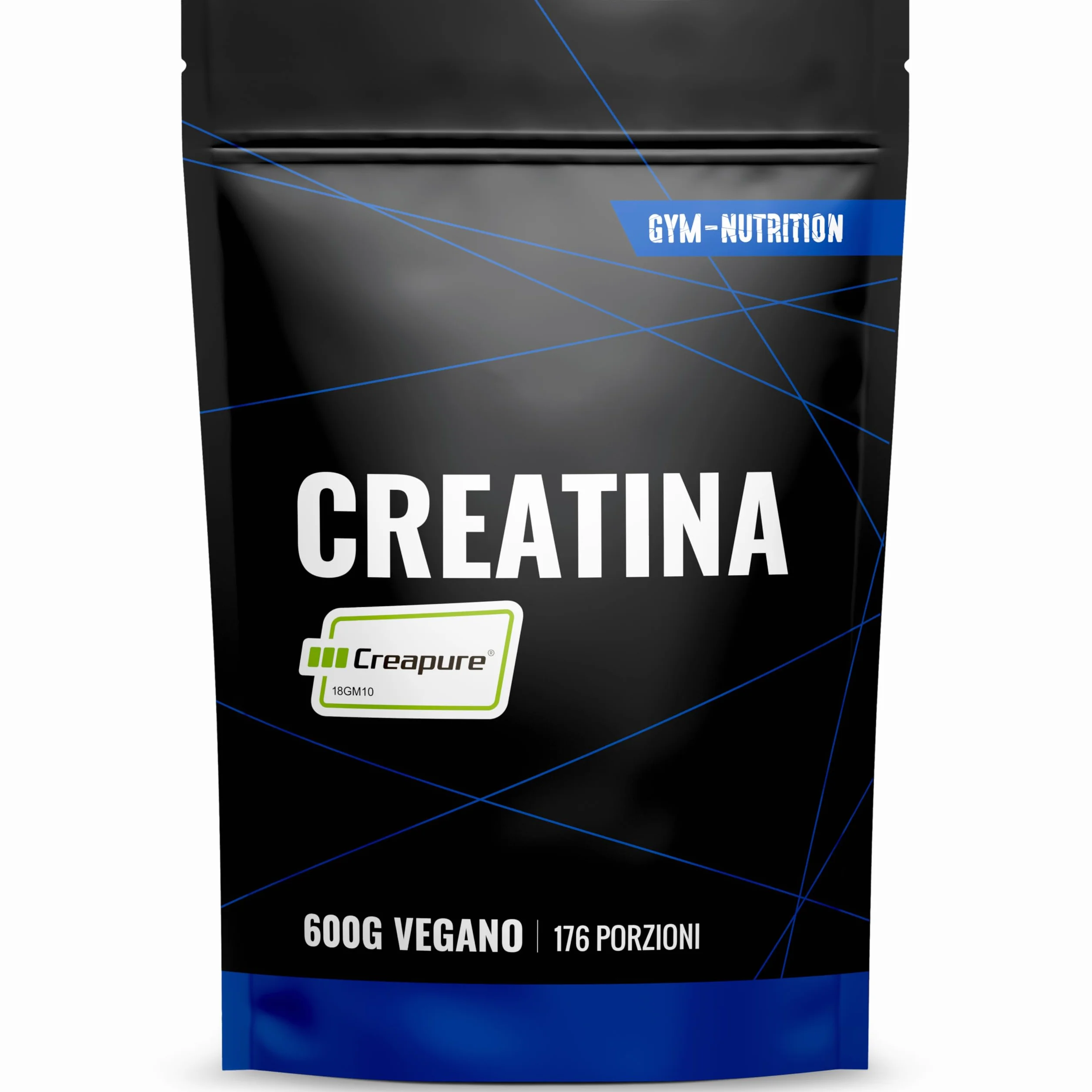 Creatina Creapure® in Polvere – 600 g – 176 Porzioni – Creatina Monoidrata Creapure – Vegana – Prodotta in Germania – Creatine Monohydrate