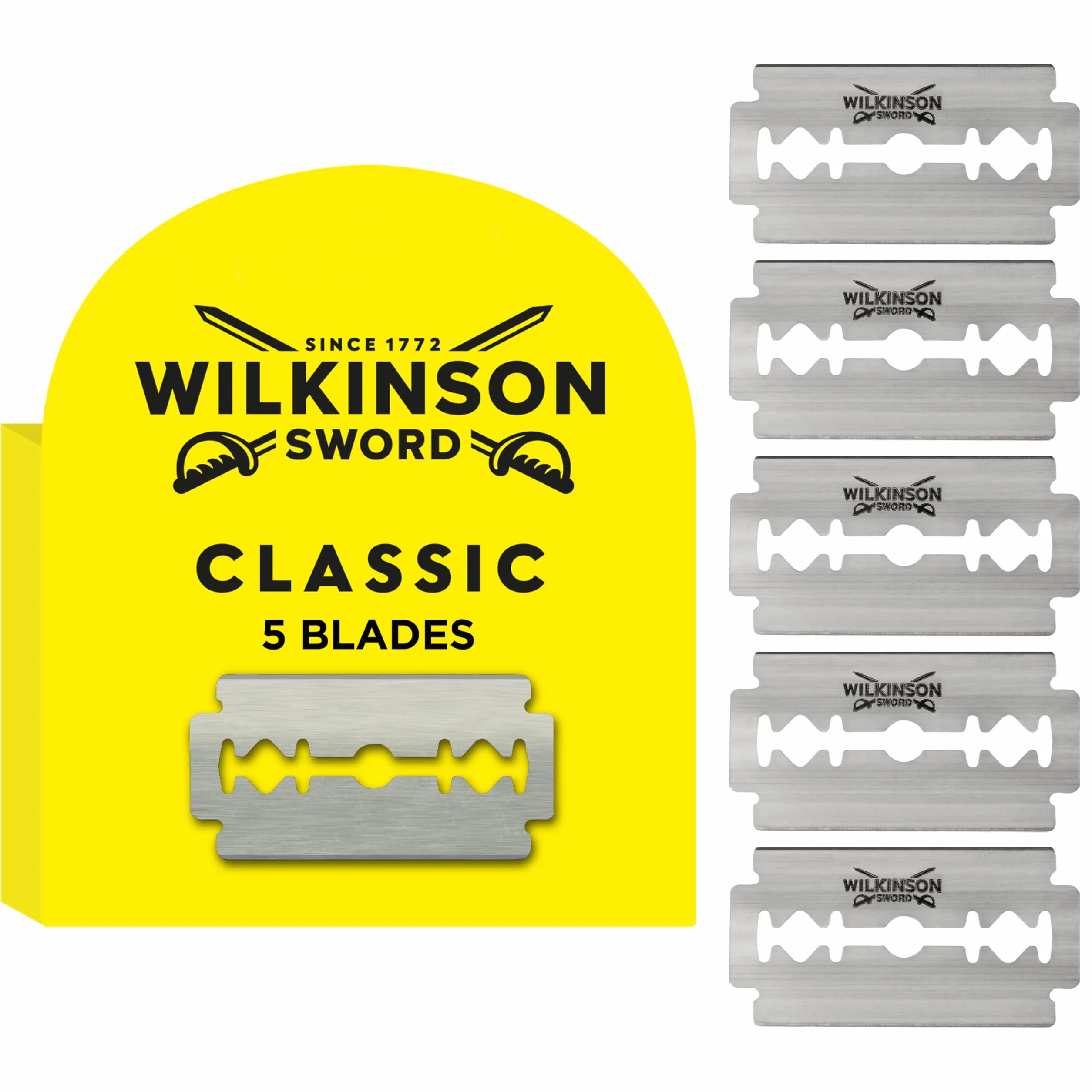 Wilkinson 7000112E – Lame da rasoio, doppio filo, 5 pezzi