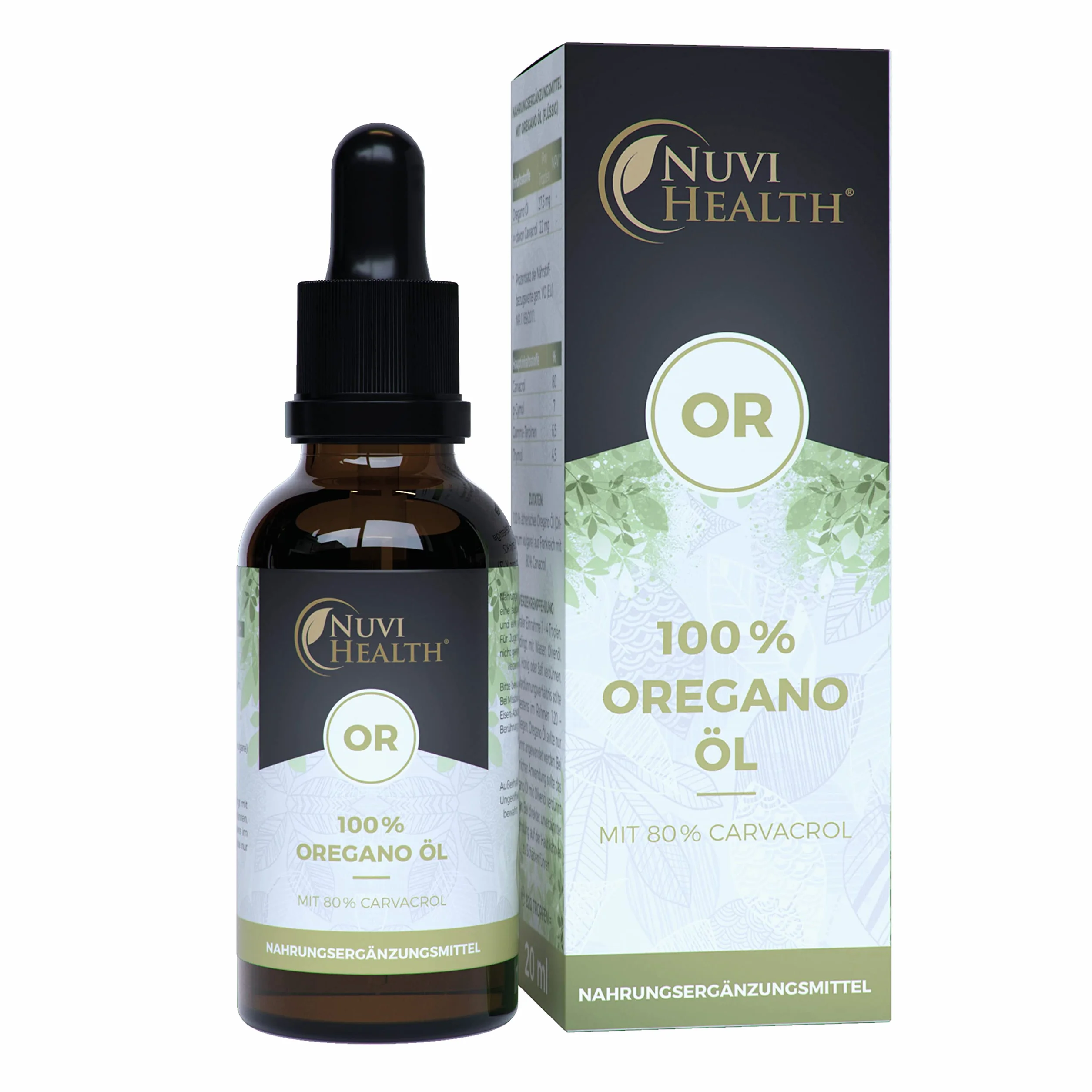 Olio essenziale di origano 20 ml 80% carvacrolo dalla Francia vegano