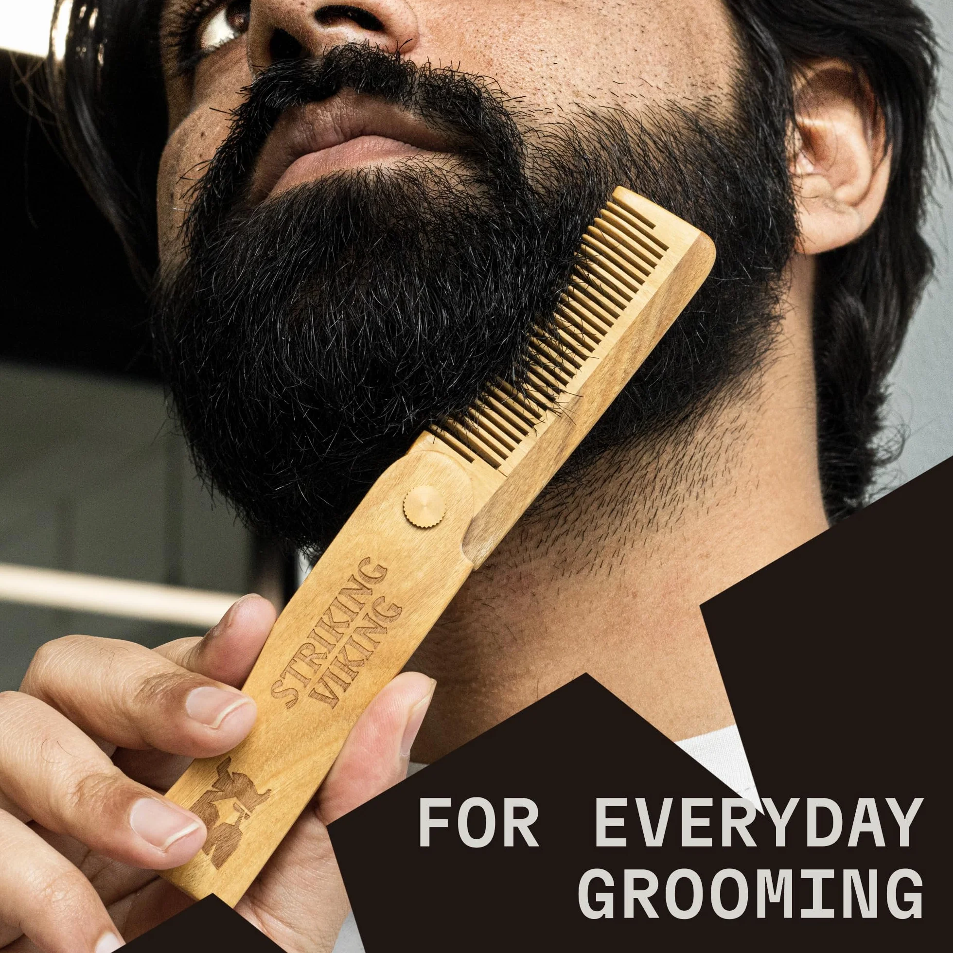 Striking Viking Legno Barba Comb & Case
