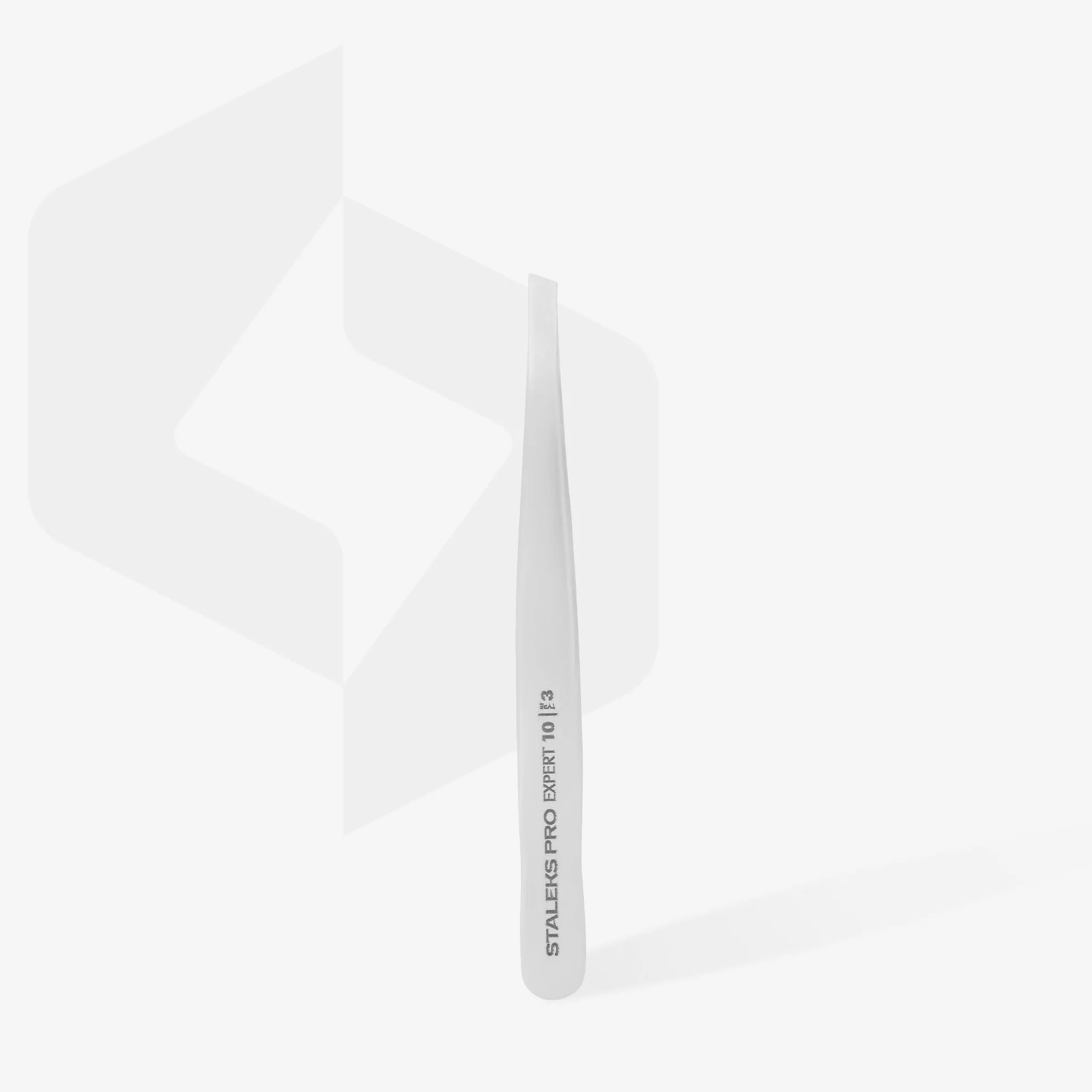 STALEKS PRO Pinzetta per sopracciglia spesse e ampie, precisa, in acciaio inossidabile, Expert 10/3