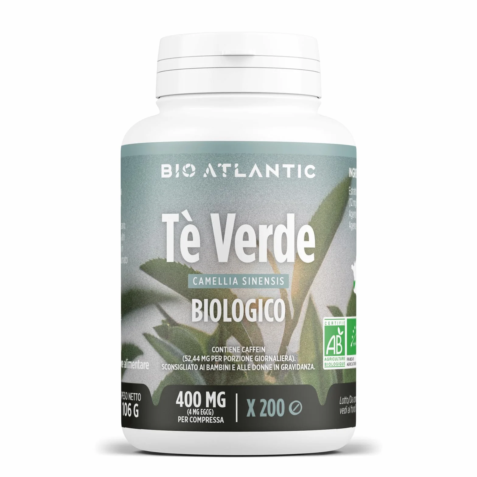 Tè Verde Bio - 400 mg - 200 Compresse