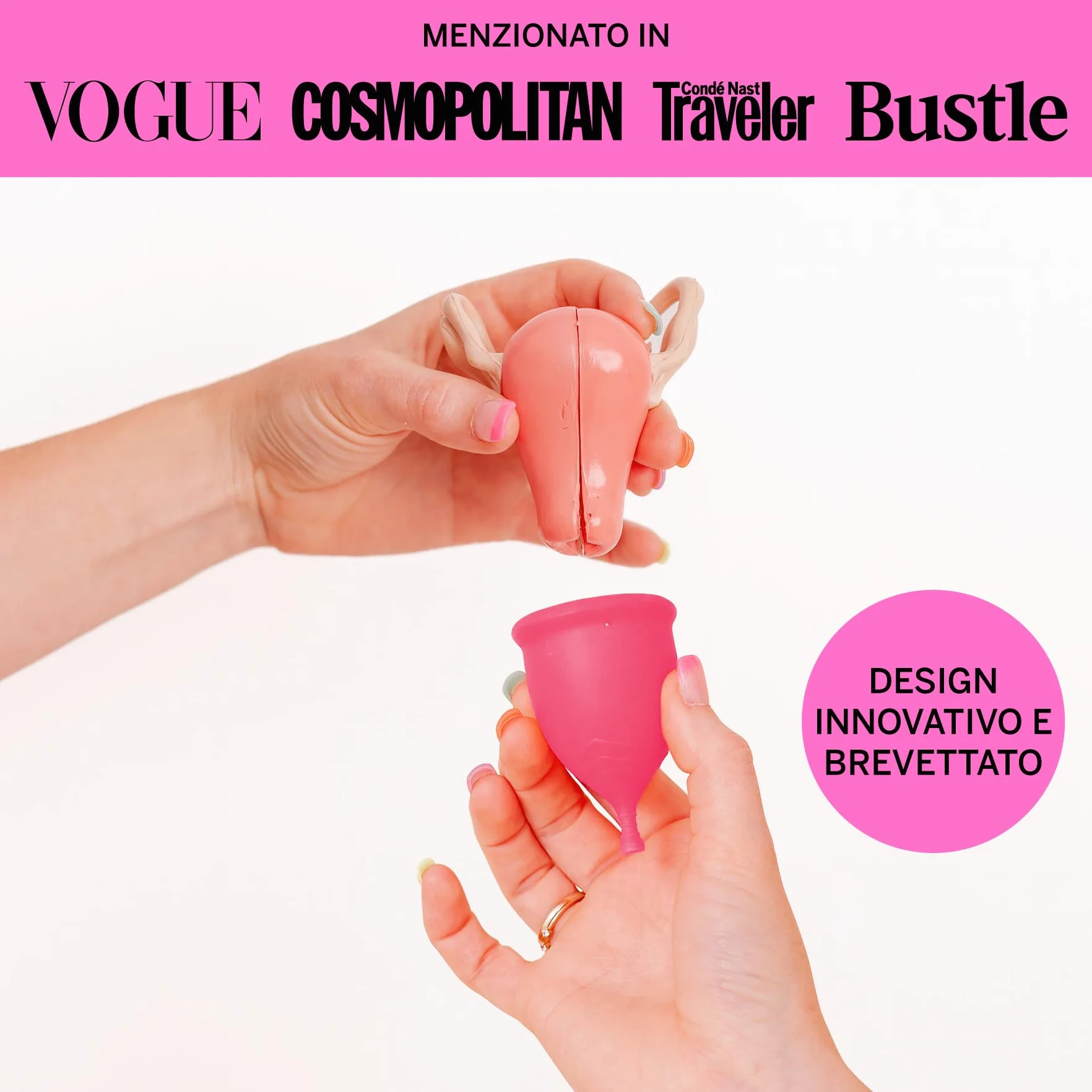 Pixie Cup - Coppetta Mestruale Morbida e Sicura Riutilizzabile - Silicone 100% di Grado Medico - Comprane Una, Ne Doniamo Una (Piccolo)