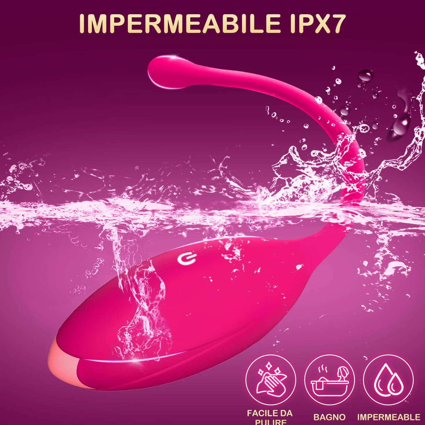 Vibratoreper Donna Professionale Mini Vibratore Con App, Ovetto Vibrante Donna Telecomando Wireless Vibratoriper Clotoride Sex Toys Vibratori Piccolo Sexytoysys Coppia（PINK）
