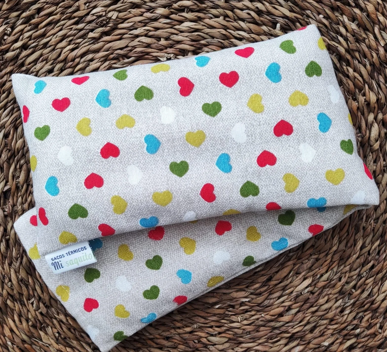 Sacco di semi per microonde 45 x 14 cm con custodia lavabile, sacchetto termico cervicale con lavanda, sacchetto termico e freddo–sacco termico cervicale