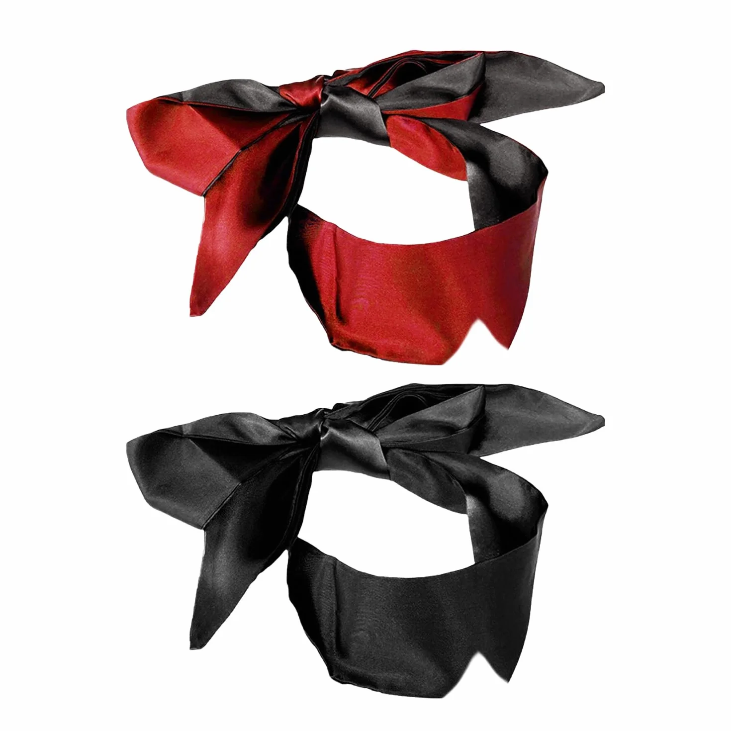2 Paia di Double-Sided Ombreggiatura Maschere per Gli Occhi, Ombreggiatura Maschere di Protezione degli Occhi, Aiuti di Sonno, Adatto per I Viaggi E di Riposo (Nero, Borgogna).
