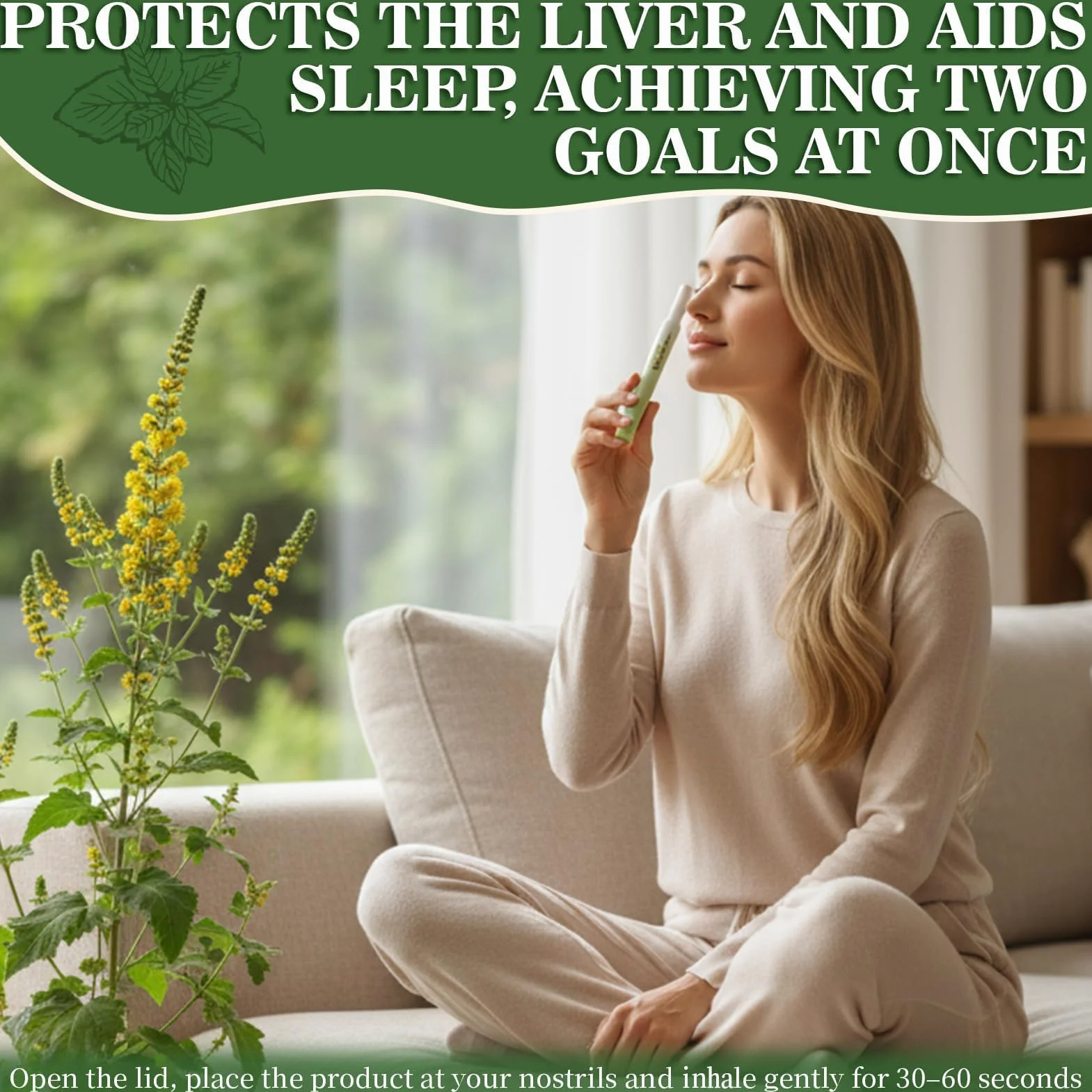 Purificatore Polmonare alle Erbe di Verbascum, Penna Diffusore Aggiornata, Inalatore Aromaterapia per Uomini Donne