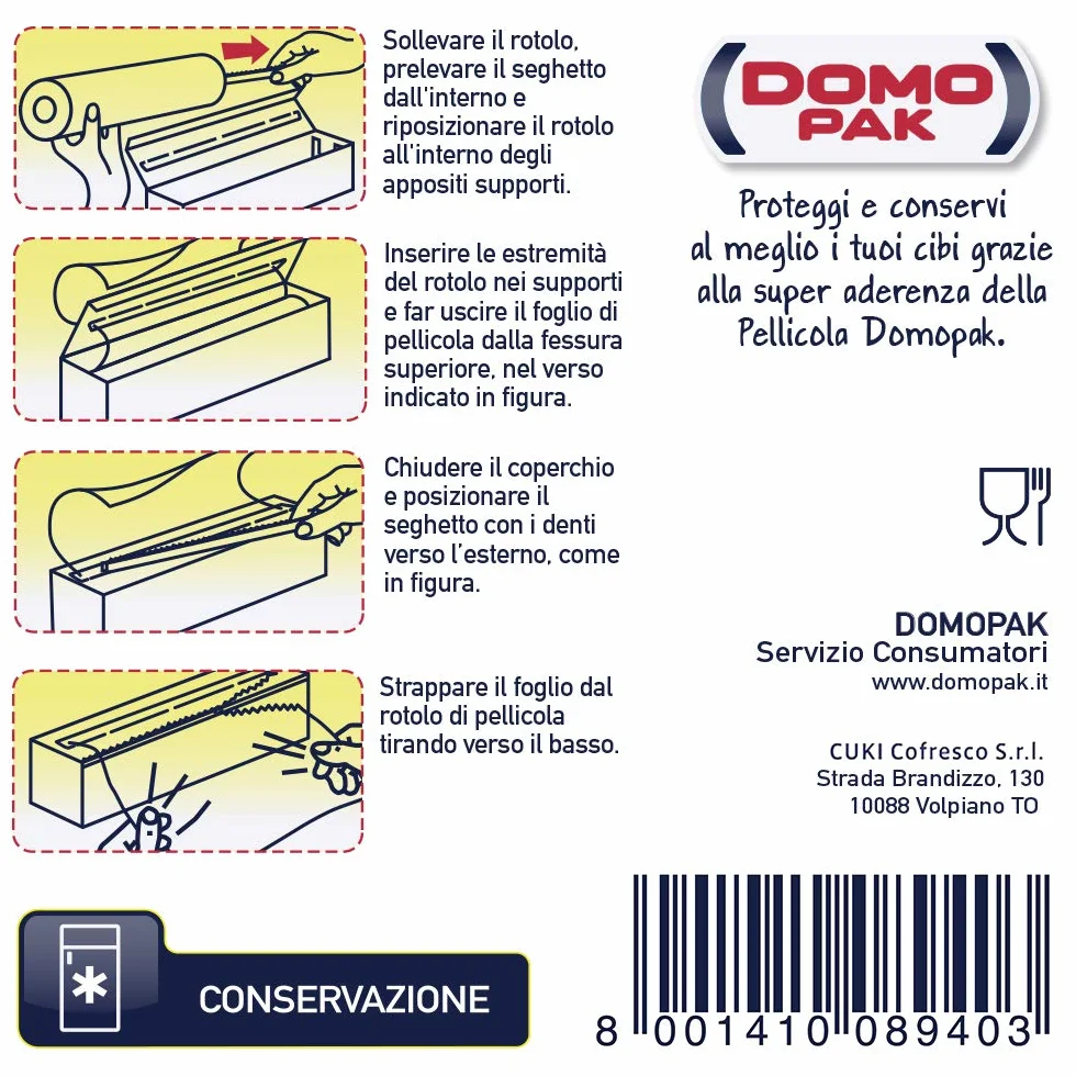 Domo Pak Pellicola 2 in 1 200 m, 1 confezione