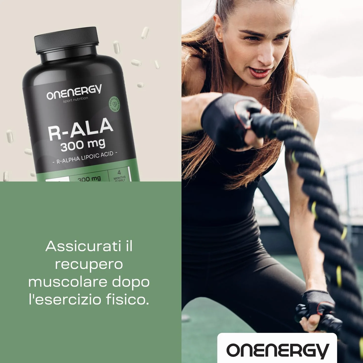 Acido R-alfa Lipoico 300 mg 120 Capsule Vegetali R-ALA