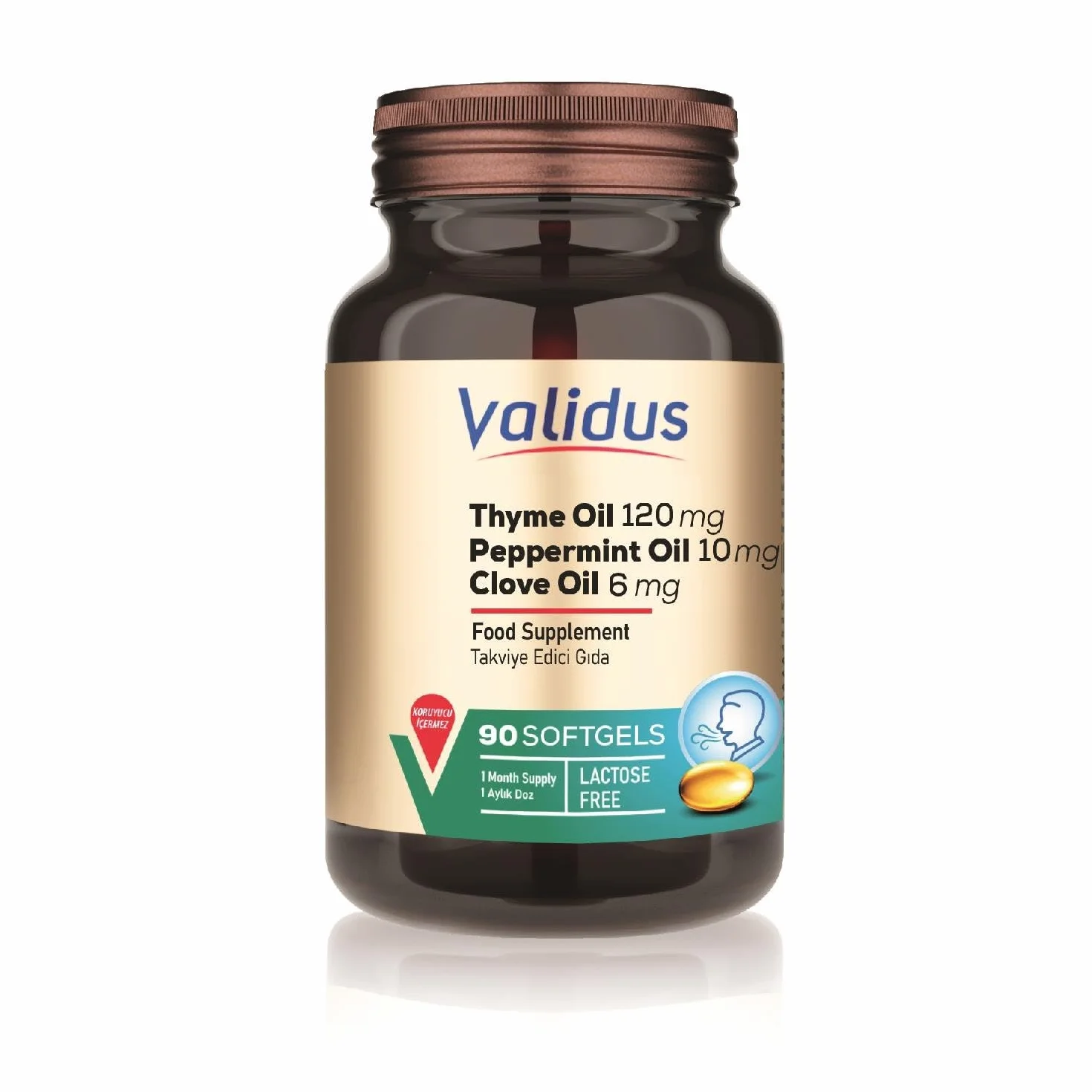 VALIDUS Olio di chiodi di garofano alito fresco origano menta piperita 90 Softgel