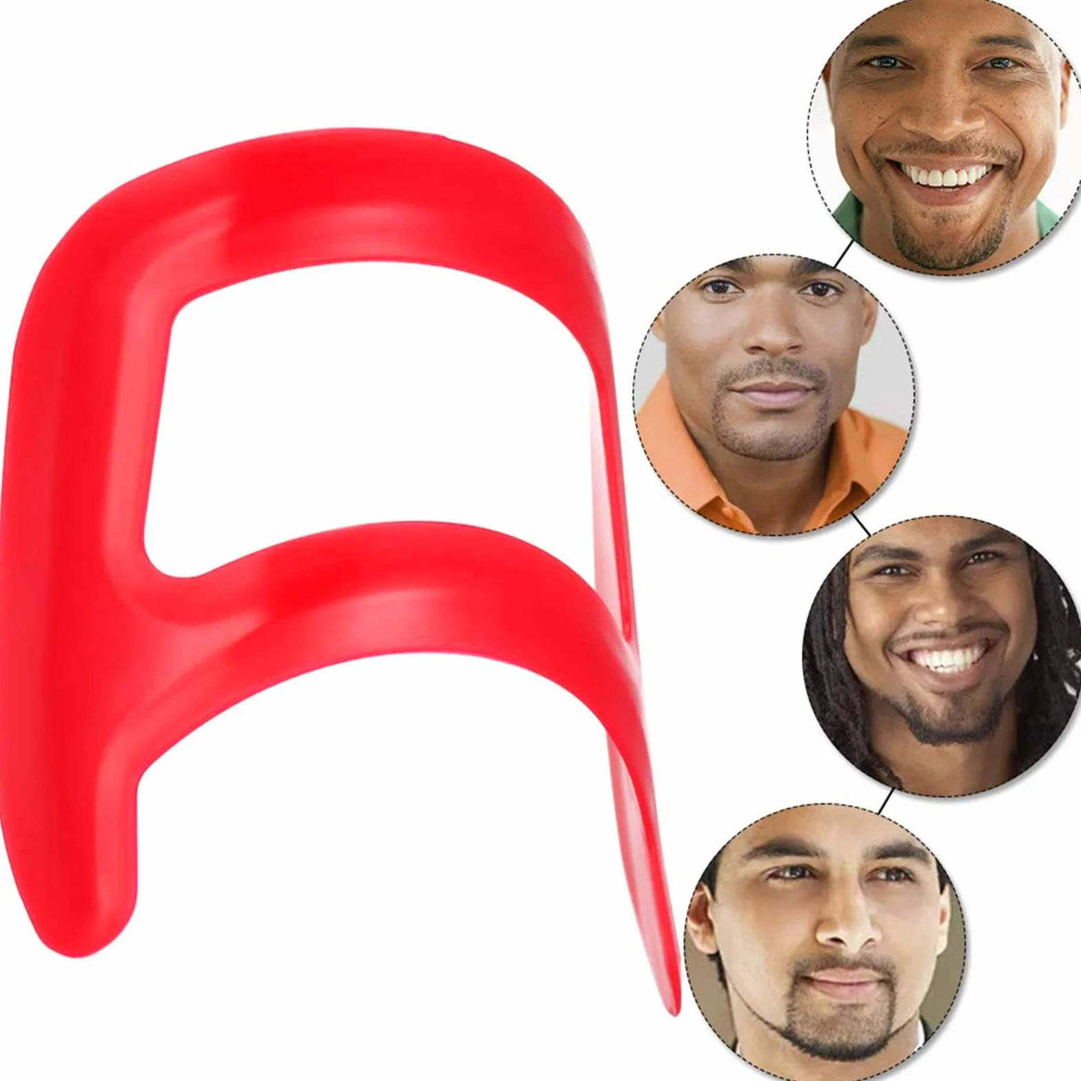 Strumento per modellare Forma Della Barba 4 Pezzi, Sagoma Pizzetto Uomo Pettine Portatile