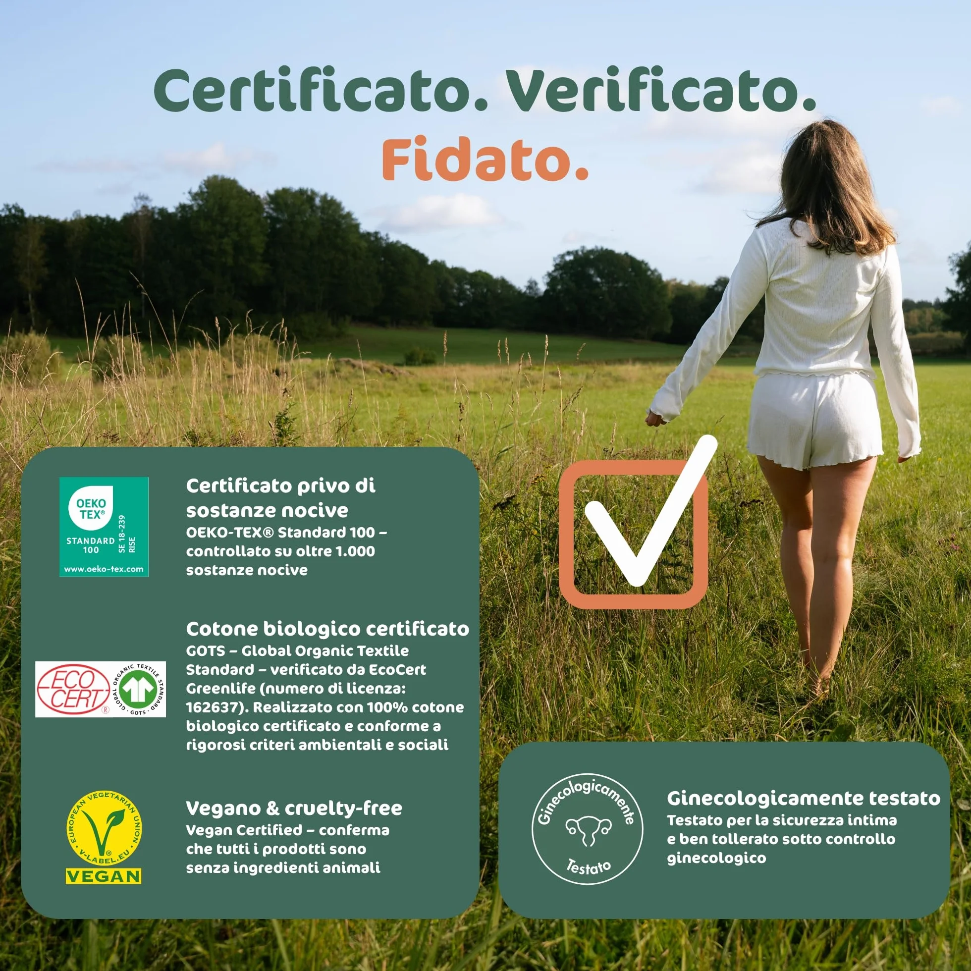 Eco By Naty Assorbenti Interni Super 18 sztuk 0% Plastica Fibre Vegetali