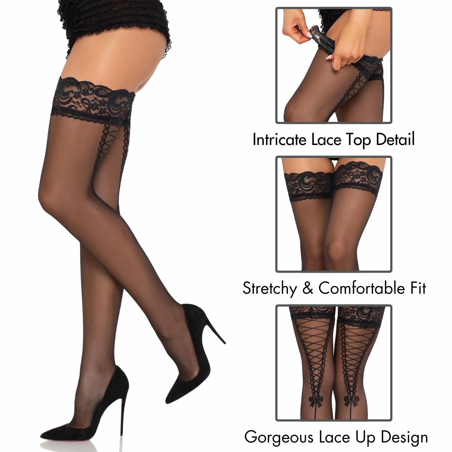 LEG AVENUE Calze per Travestimento Donna