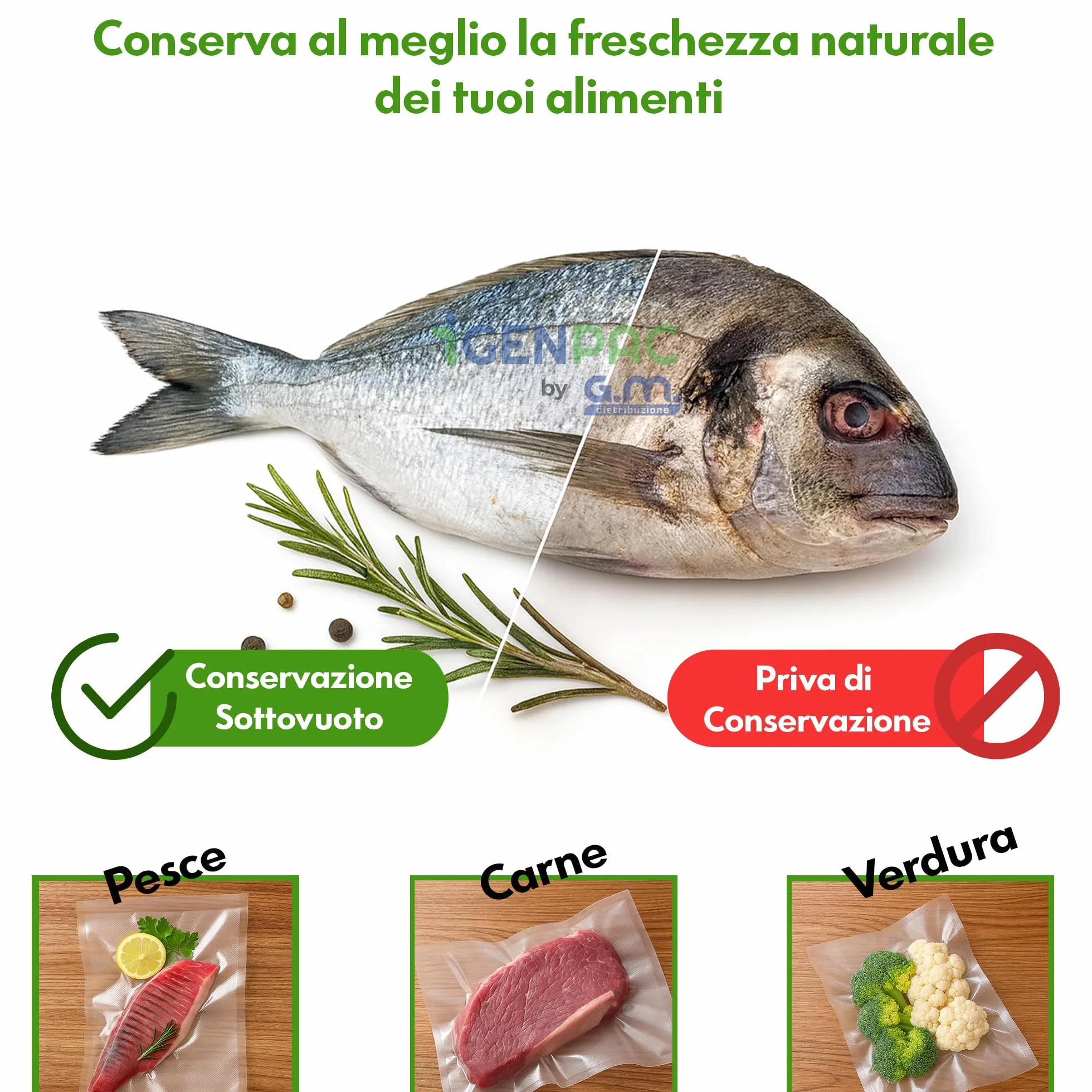 Buste Sottovuoto Lisce GM 100 10x20 cm BPA Free Sacchetti Cottura Sous Vide Professionale Congelatore Frigo -40°C a 121°C Ermetici