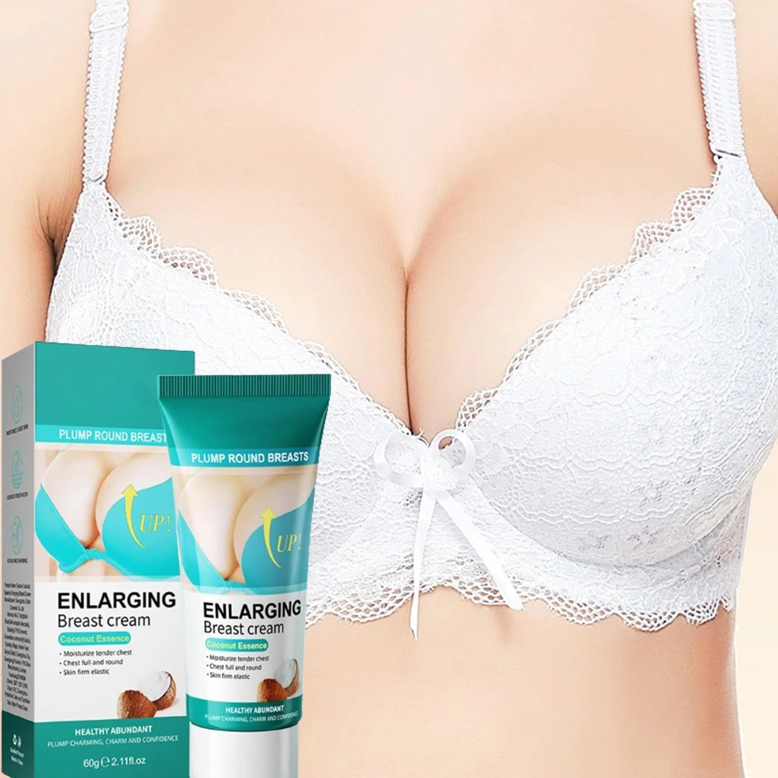 Seno Crema Seno Grande Crescita Rapida Tette Cadenti Cocco