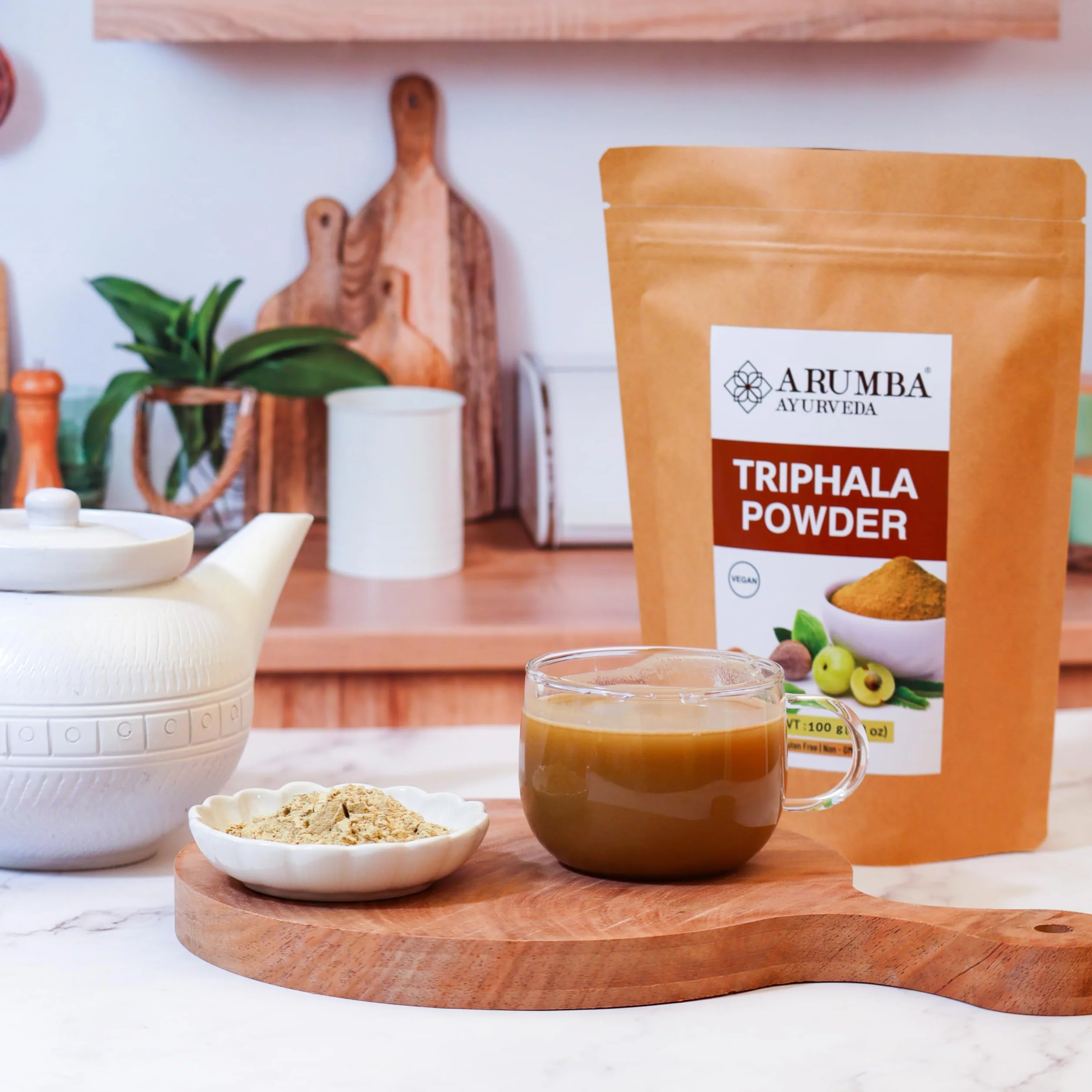 Triphala - Polvere da 100 g per alleviare la stitichezza, Haritaki, Bibhitaki, Amla, Cleanse Vitamina C, Digestione