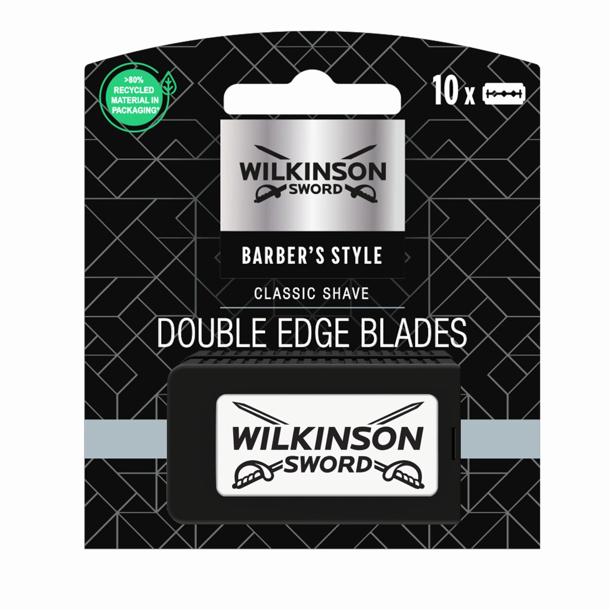 Wilkinson Sword - Lame Doppio Taglio Classic Premium Vintage Edition - Rasatura Barba Classica - Pack 10 Lame per Uomo