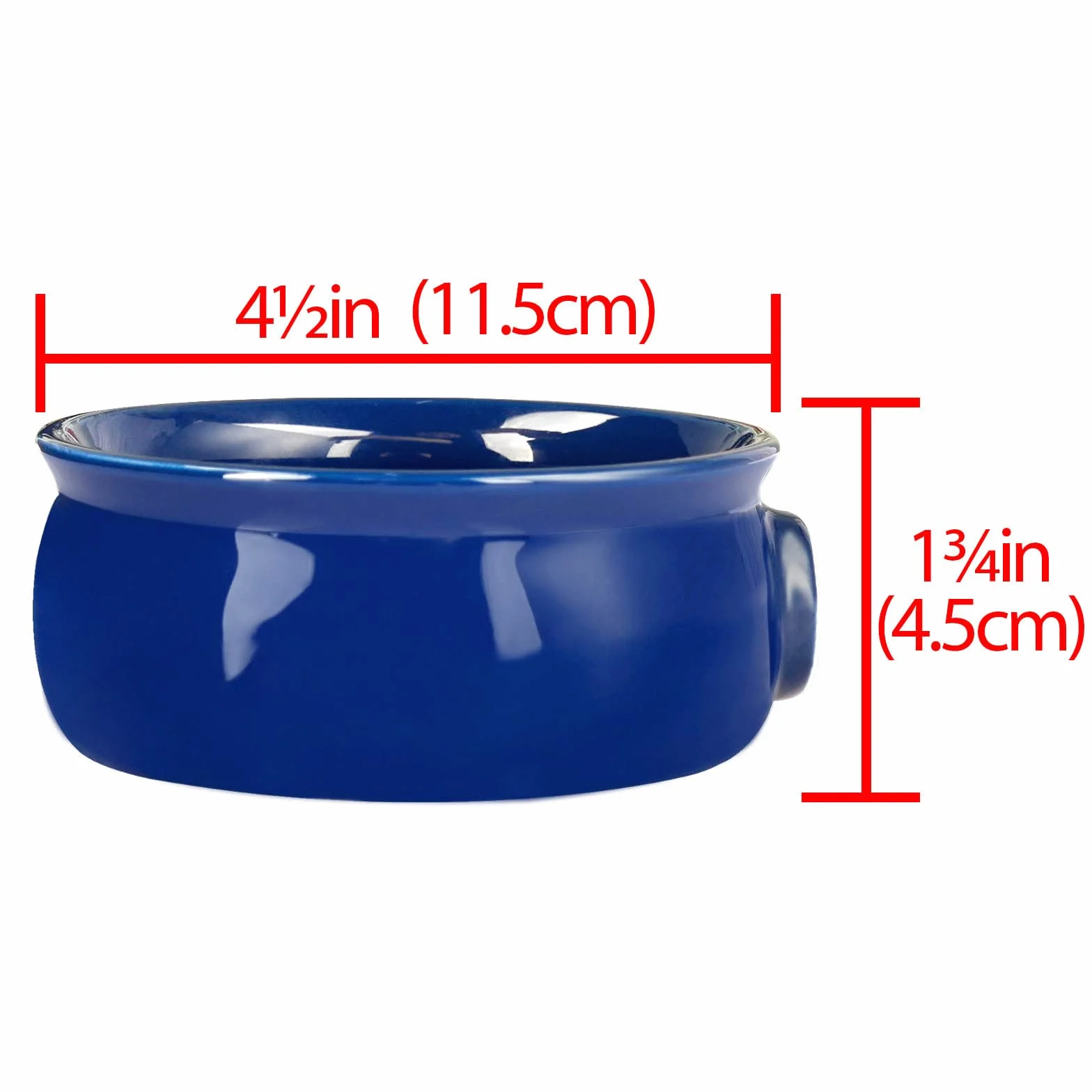 Linkidea Ciotola per Sapone da Barba in Ceramica con Manico Antiscivolo, Bocca Larga, Grande Capacità, Facilmente Schiuma, Ciotola per Crema da Barba per Uomo, Blu Reale