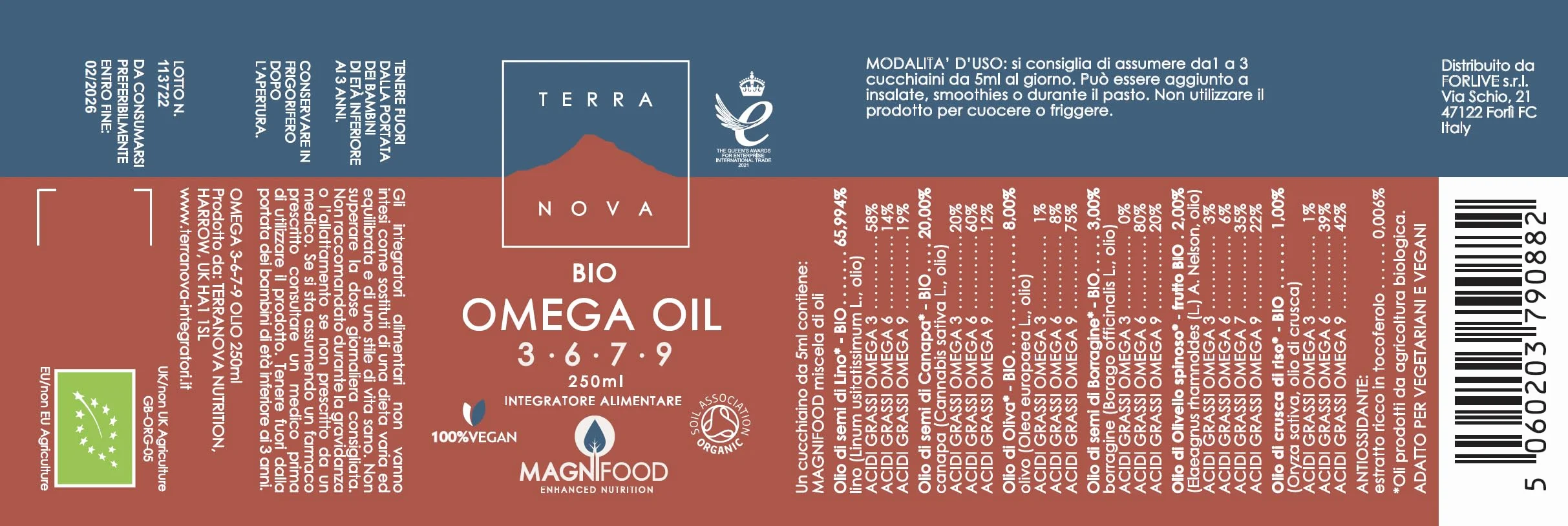 OMEGA 3-6-7-9 OIL BLEND 250ml BIO