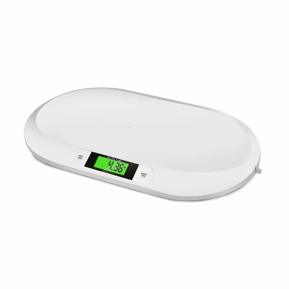 Bilancia Digitale Neonati LCD 20kg Spegnimento Automatico Tara Pesa Pediatrica