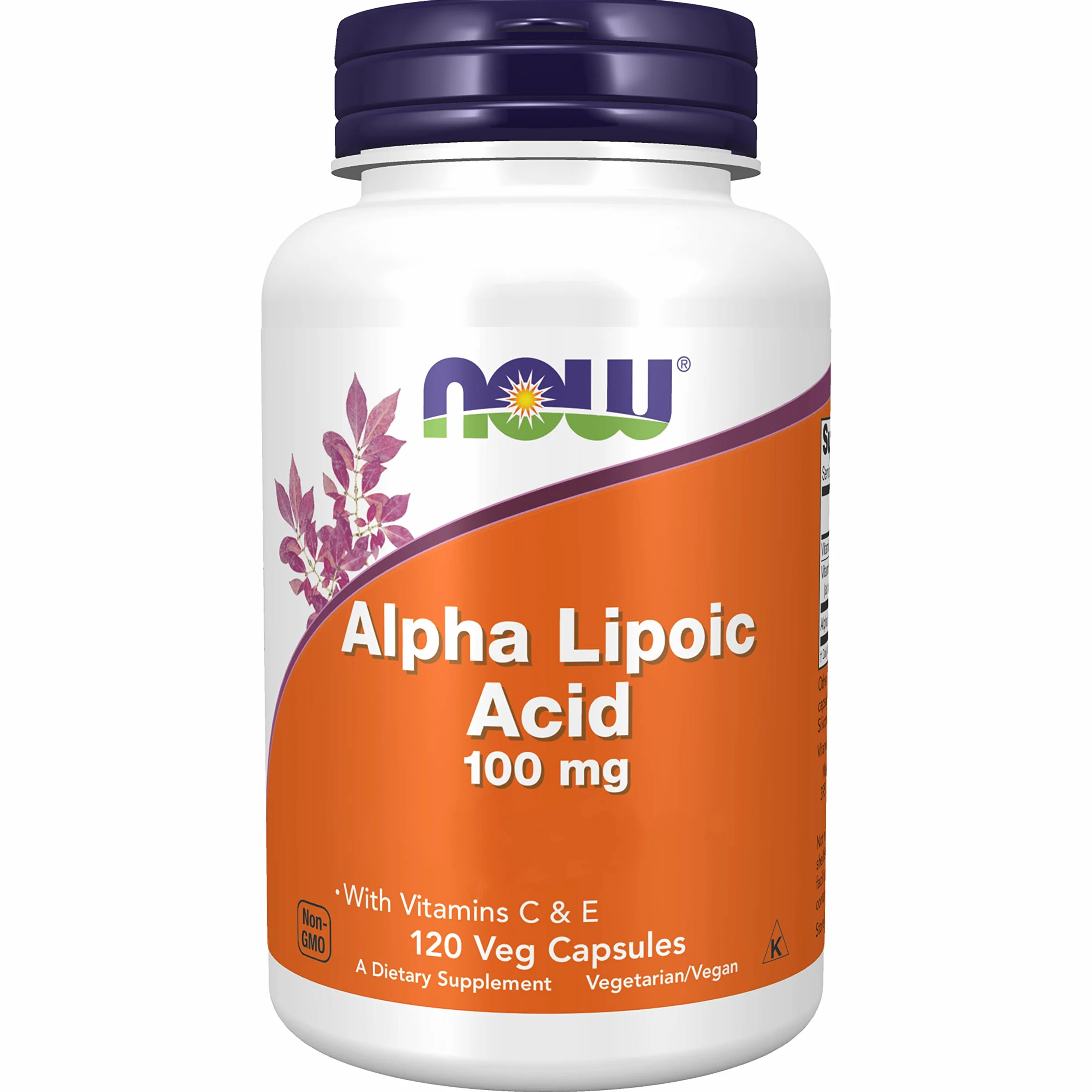 Now Foods Alpha-Lipoic Acid 100mg 120 Capsule Vegane