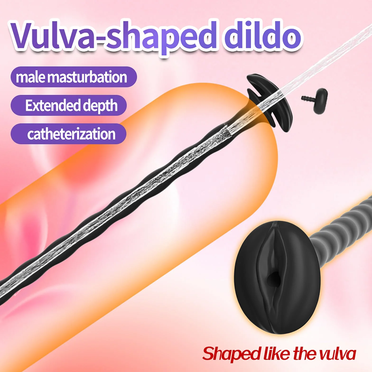 Plug Per Pene Per Gabbia Di Castità Plug Uretrale Cavo Dilatatori Cateteri in Silicone Massaggiatori Prostatici Stimolatori Sex Toy Maschili (L,1)