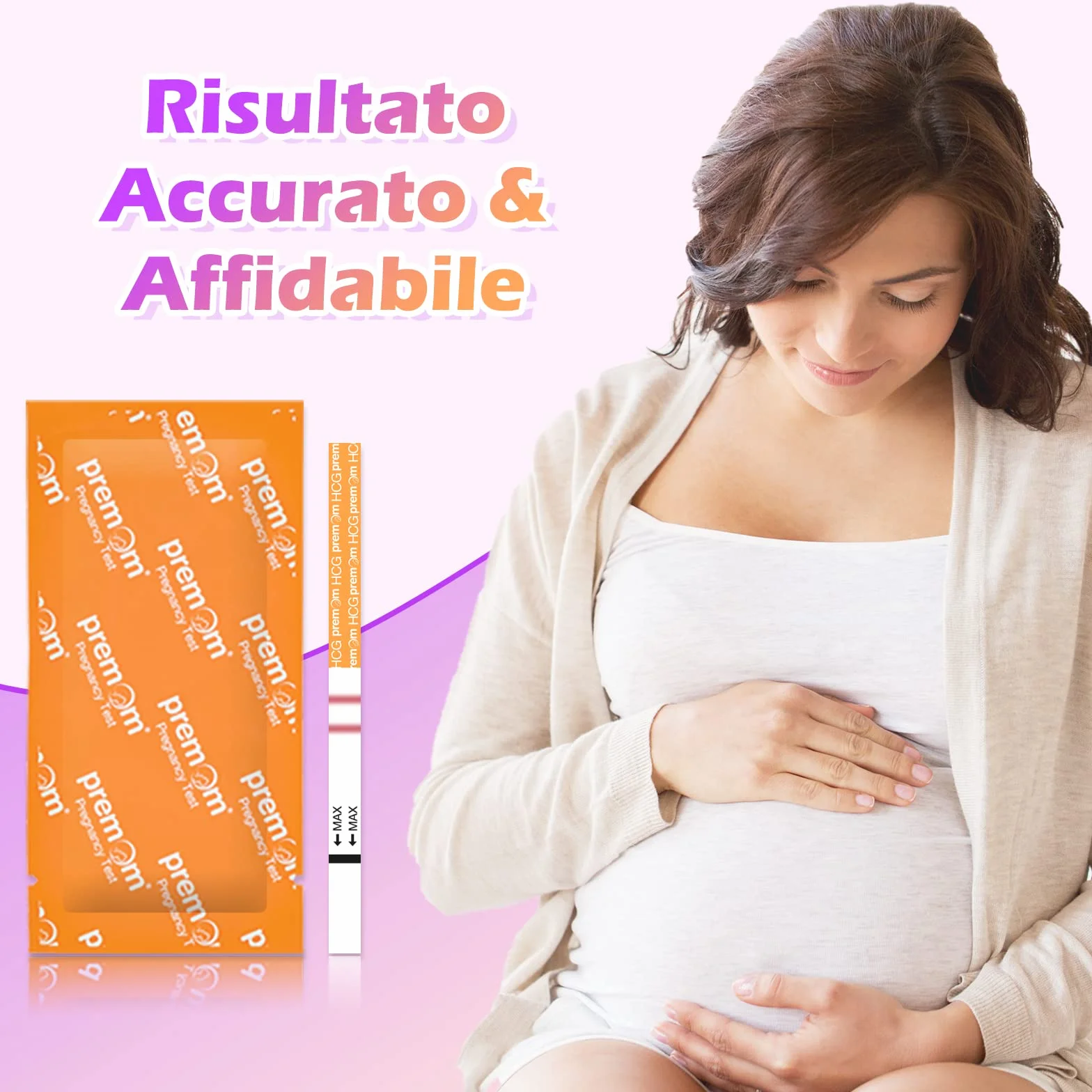 Premom Test di Gravidanza Precoce Ultra Sensibile 10mIU/ml Rilevamento Rapido con APP