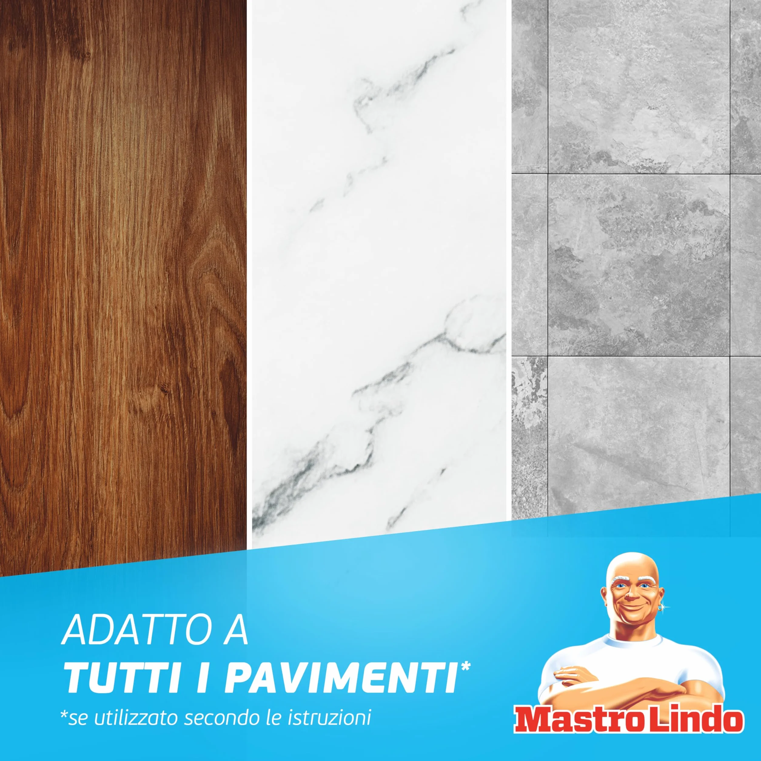 Mastro Lindo Liquido Detersivo Per Pavimenti Multiuso, 12 x 930ml, Profumo Limoni Di Sicilia