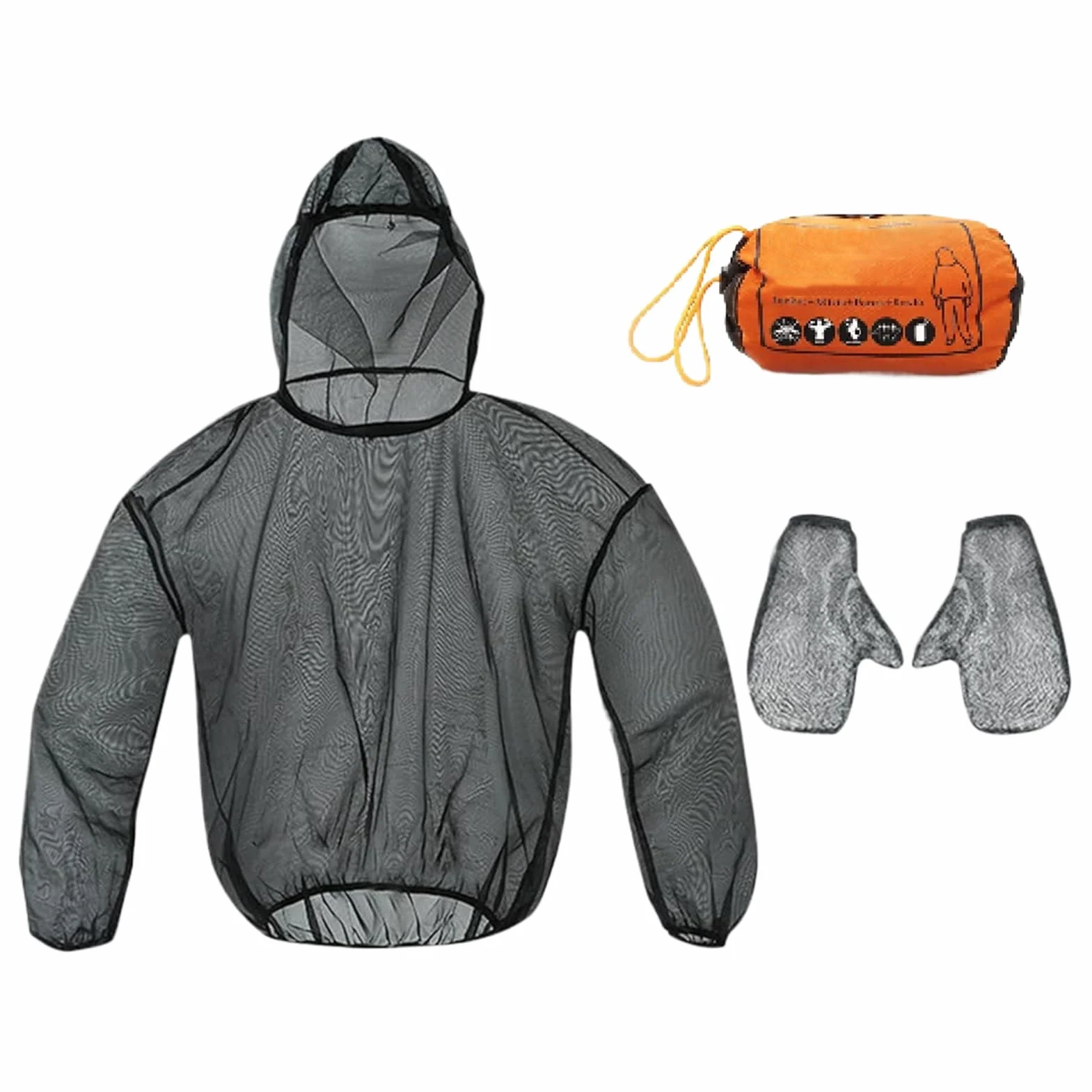 Generico Fly Jacket Tuta Portatile Con Rete Protettiva Traspirante Flessibile per Escursionismo Pesca Avventure All'aperto