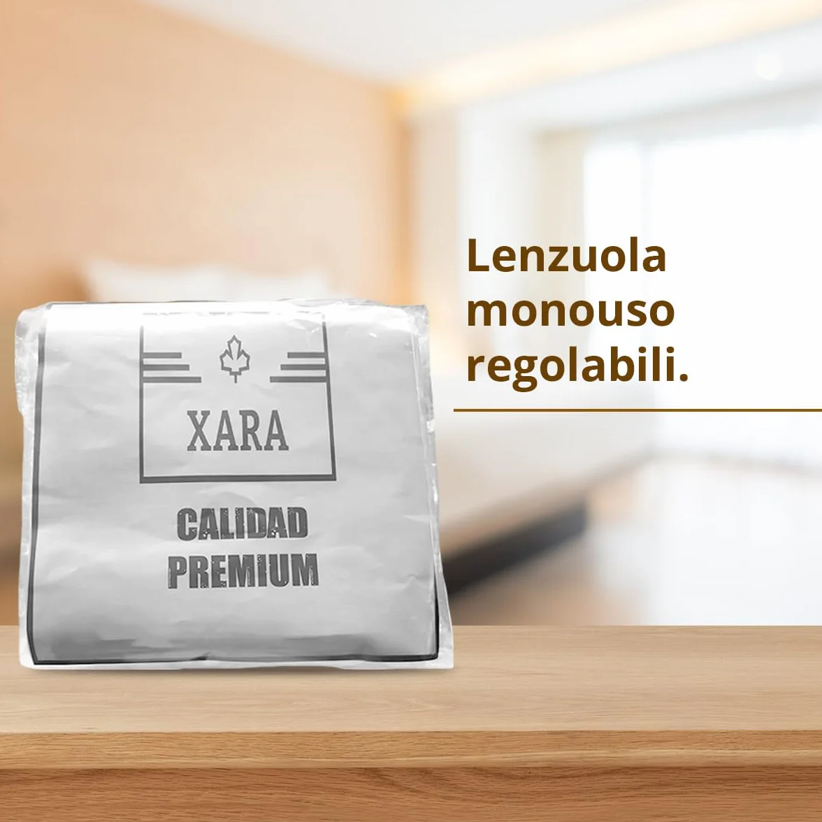 XARA Lenzuola letto regolabili in TNT usa e getta 80 x 210 cm 20 g Confezione da 20