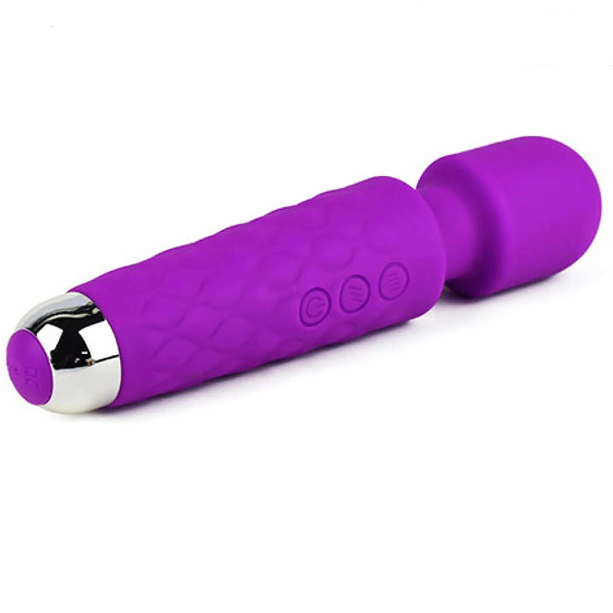 MASSAGGIATORE CLITORIDE VIBRATORE VAGINALE ANALE DILDO DONNA VIBRANTE 20CM J75 (Viola)