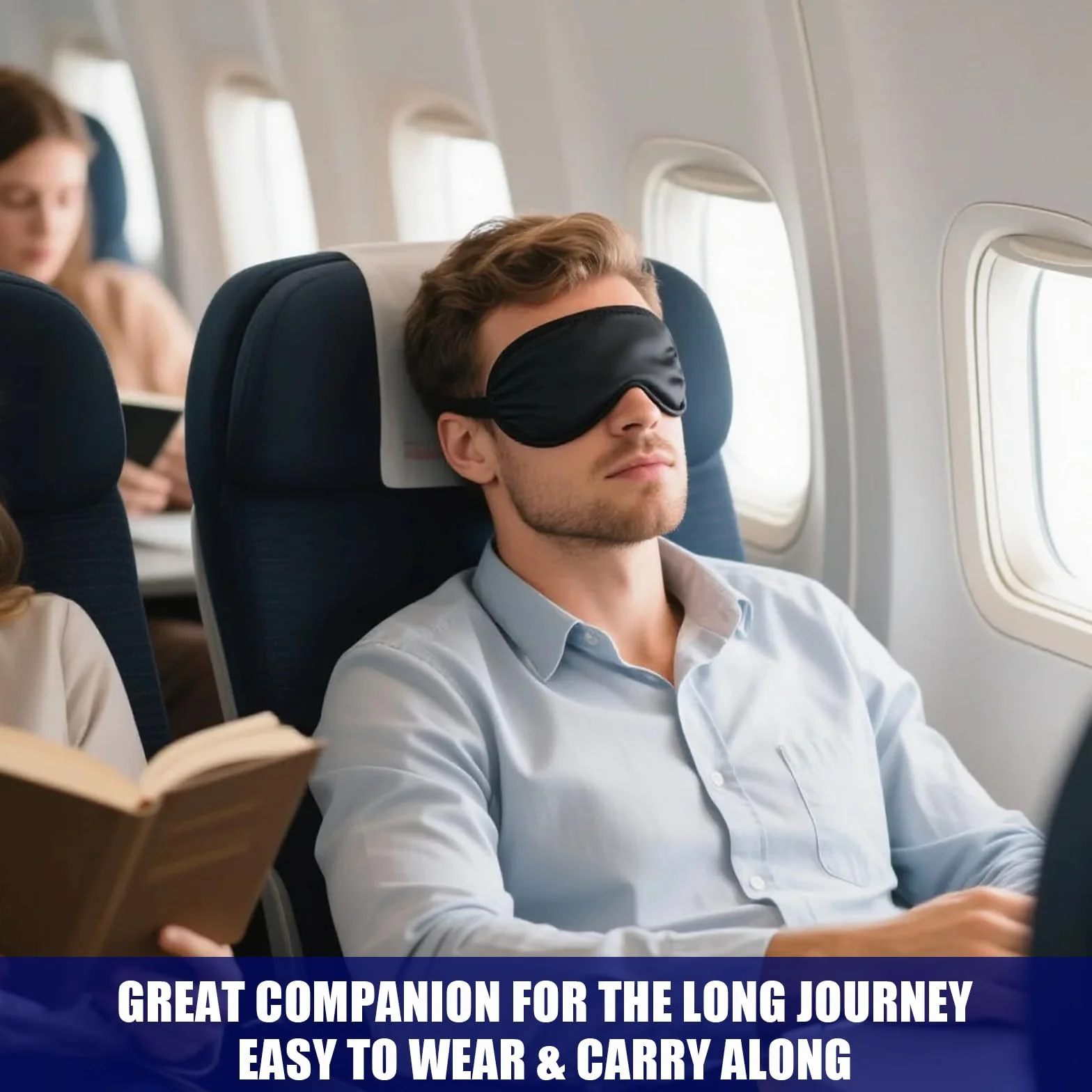10 Pezzi Maschera per Dormire, Mascherina Oscurante per Gli Occhi per Donna e Uomo, Copri Occhi per Dormire con 2 Elastici, per Viaggi, Pisolini, Sonno Notturno (Nero)
