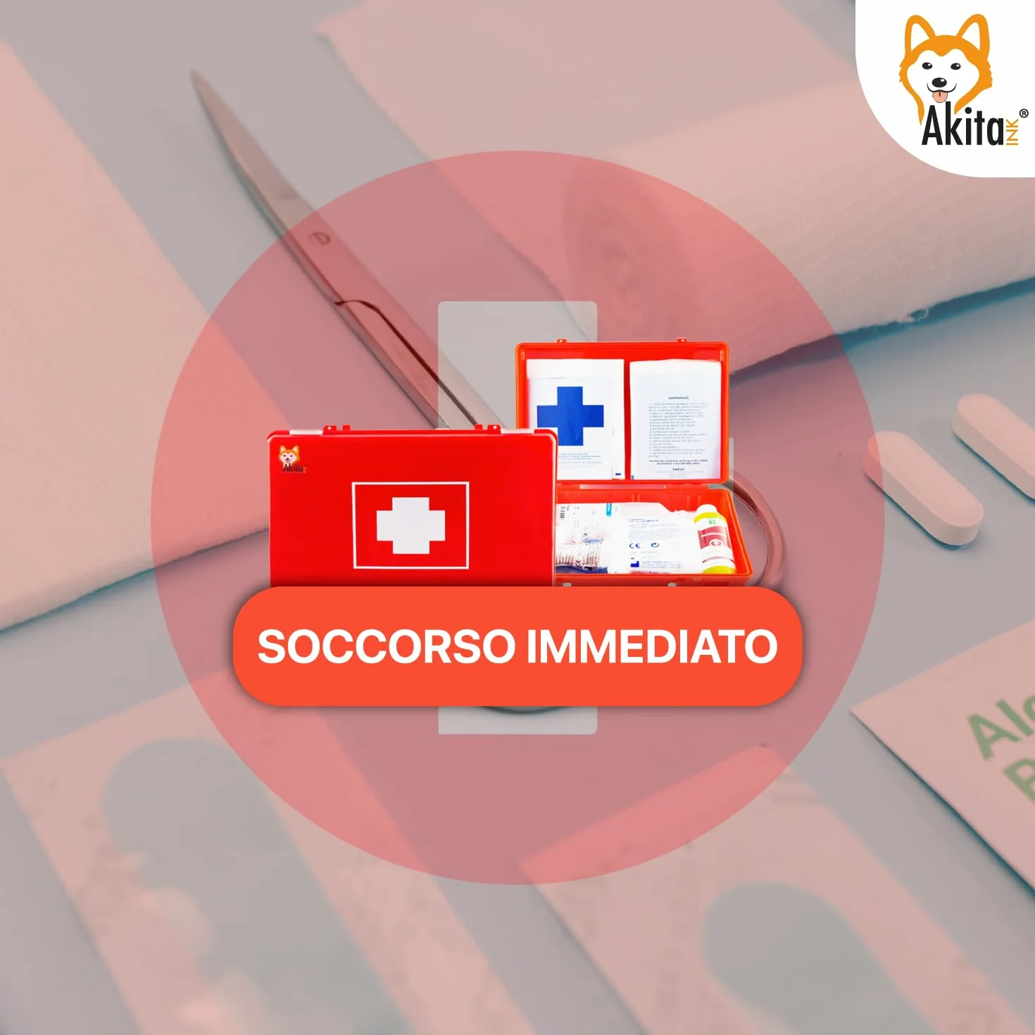 Kit reintegro medicazione cassetta pronto soccorso aziendale Conforme 388/DL81 Made in Italy