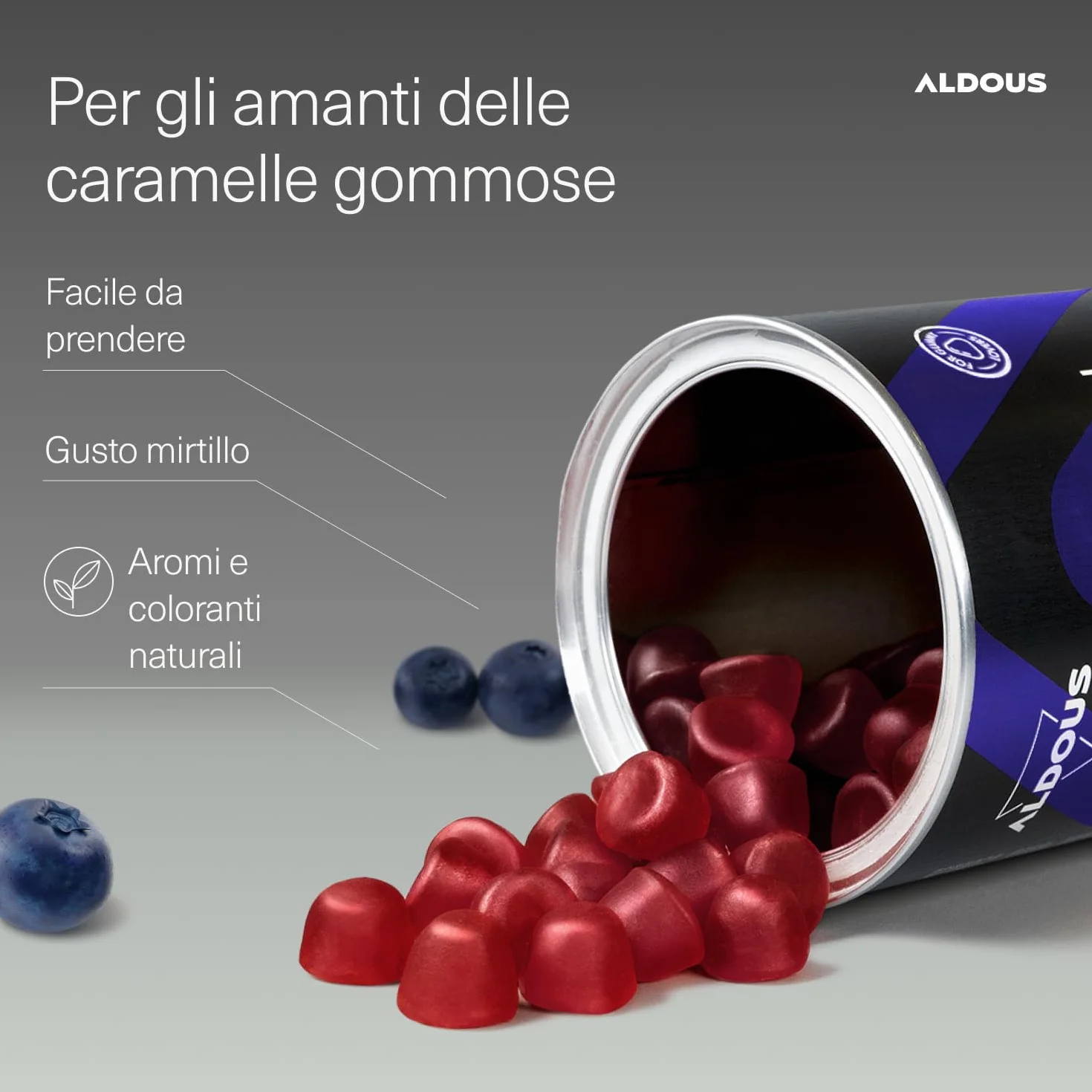 Caramelle Melatonina 120 Caramelle Gommose Valeriana Triptofano Vitamina B6 Integratore per Dormire Sonno Profondo Vegan ALDOUS