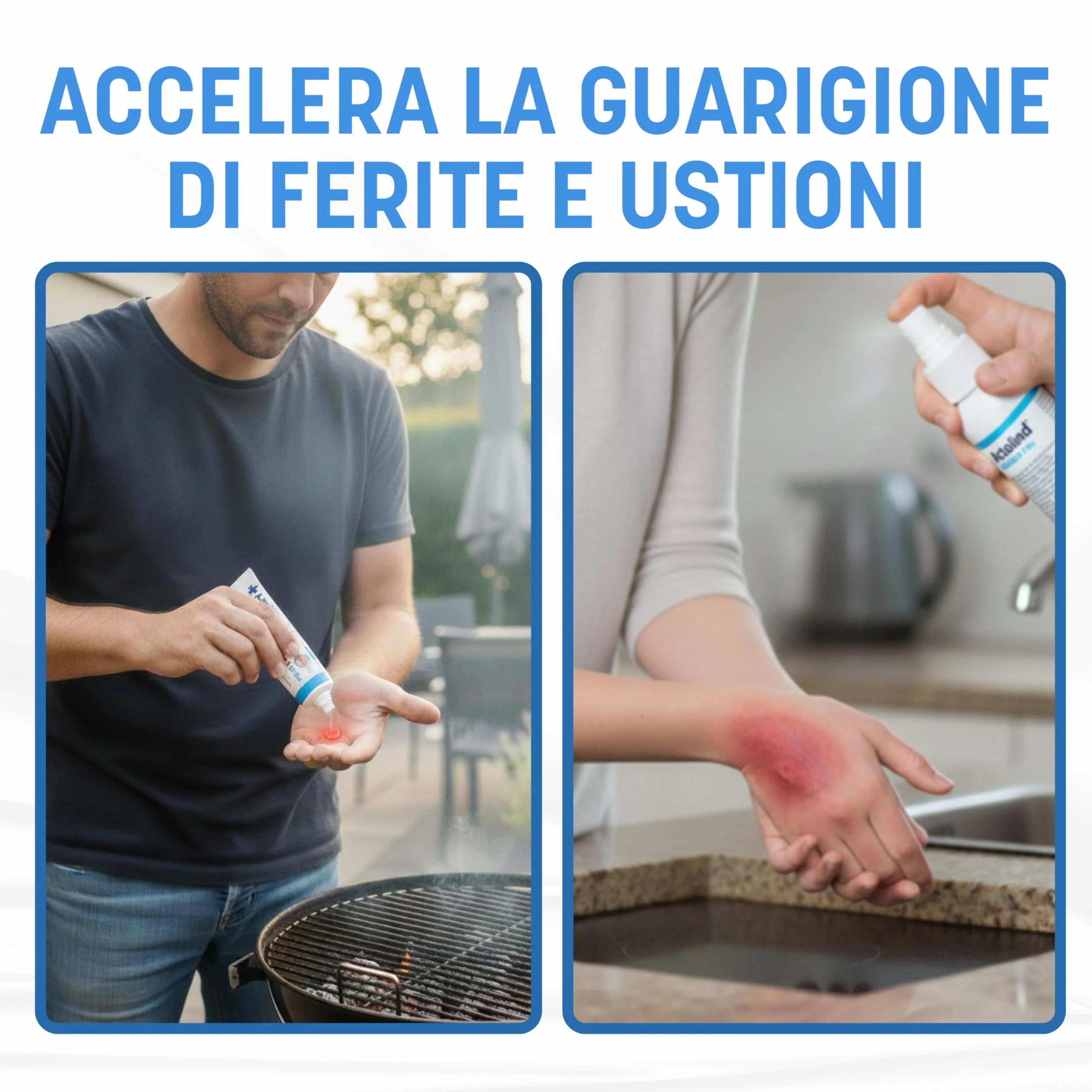 Actolind Gel Plus 50 ml – Gel antisettico per ferite e ustioni | Dispositivo Medico CE Classe III