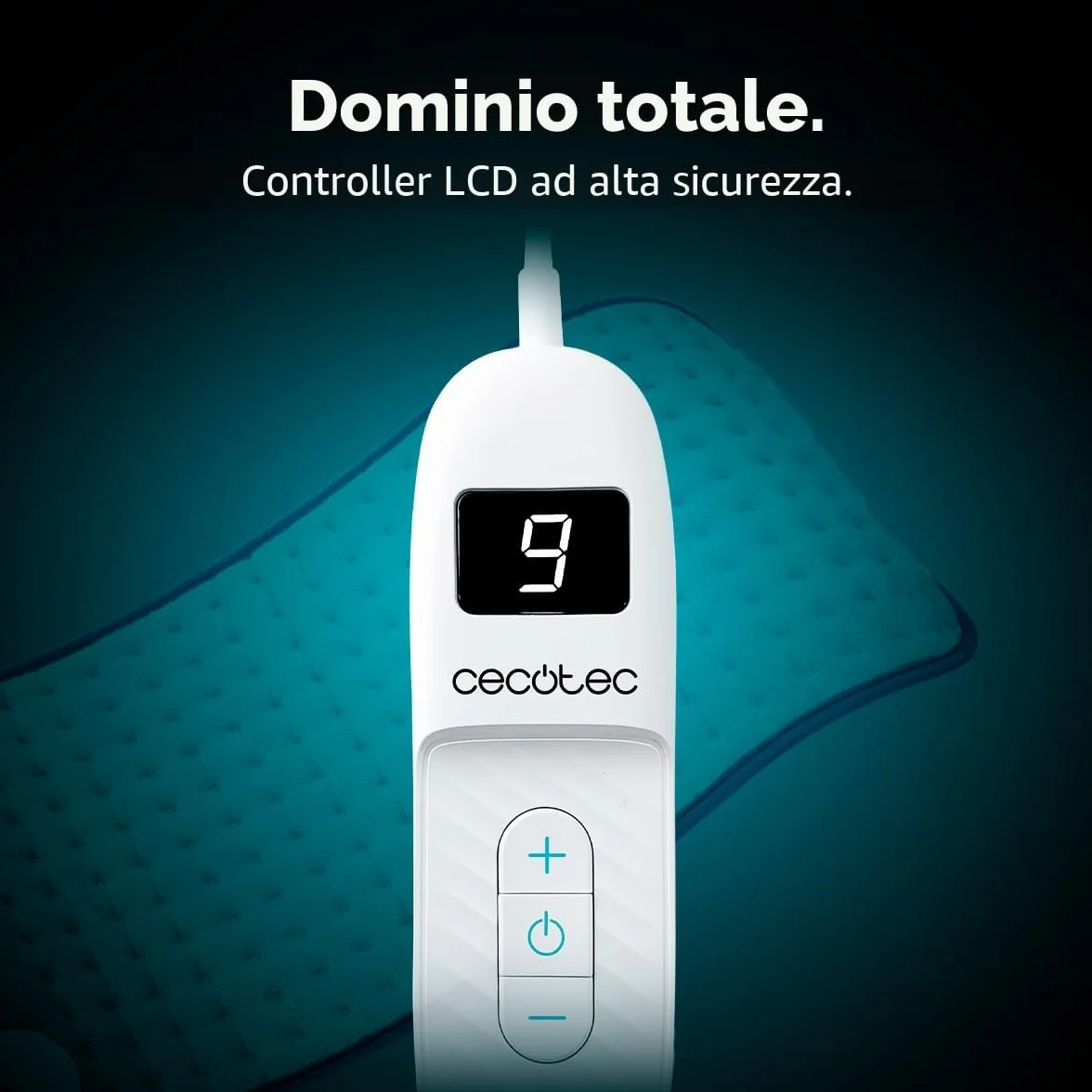 Cecotec HeatComfort 6000 termopad. Cuscinetto termico 30 x 60 cm, ideale per sollievo lombare, collo e spalle, con regolazione della temperatura e materiale morbido.