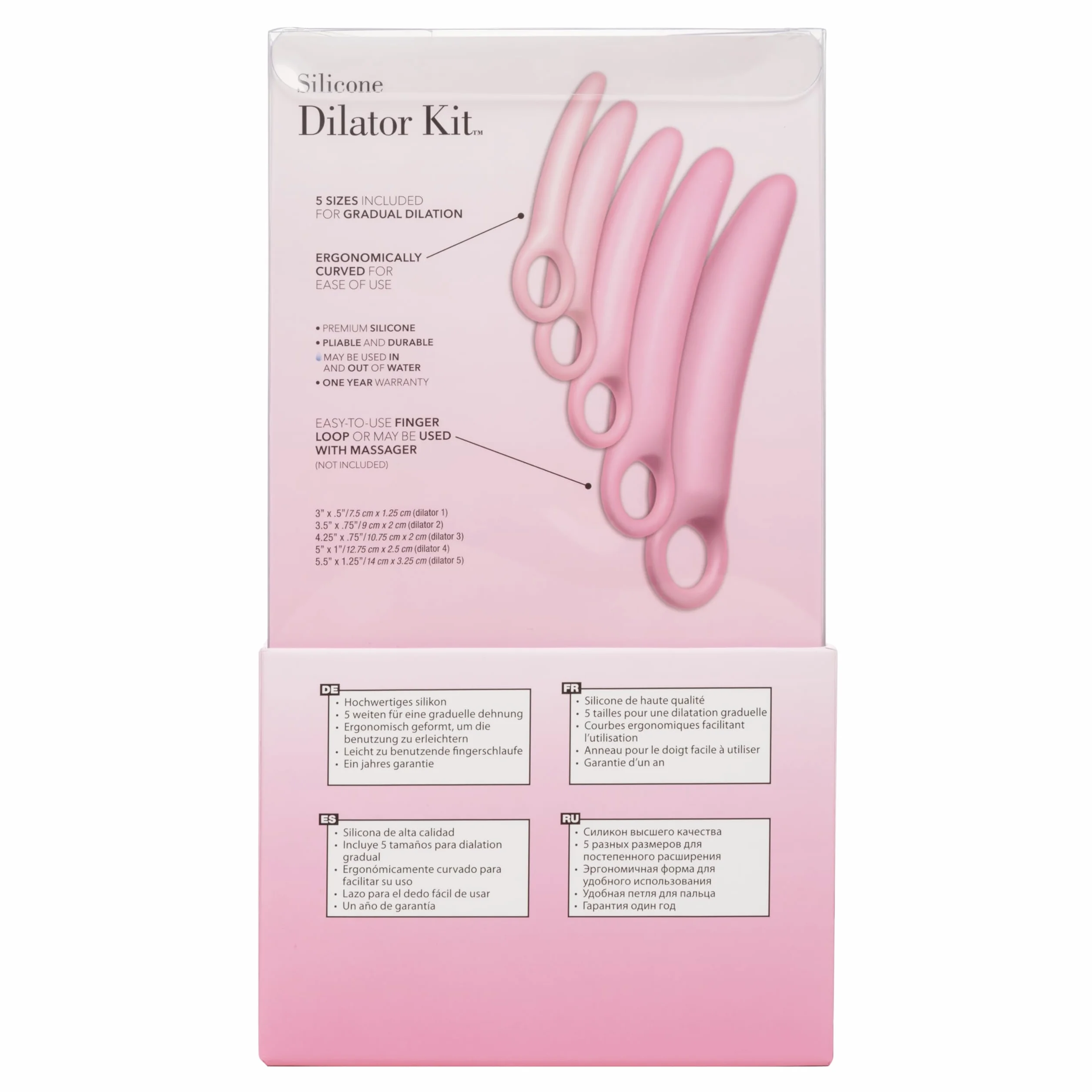 Inspire Sex Toys Silicone Dilator 5 Pcs Set