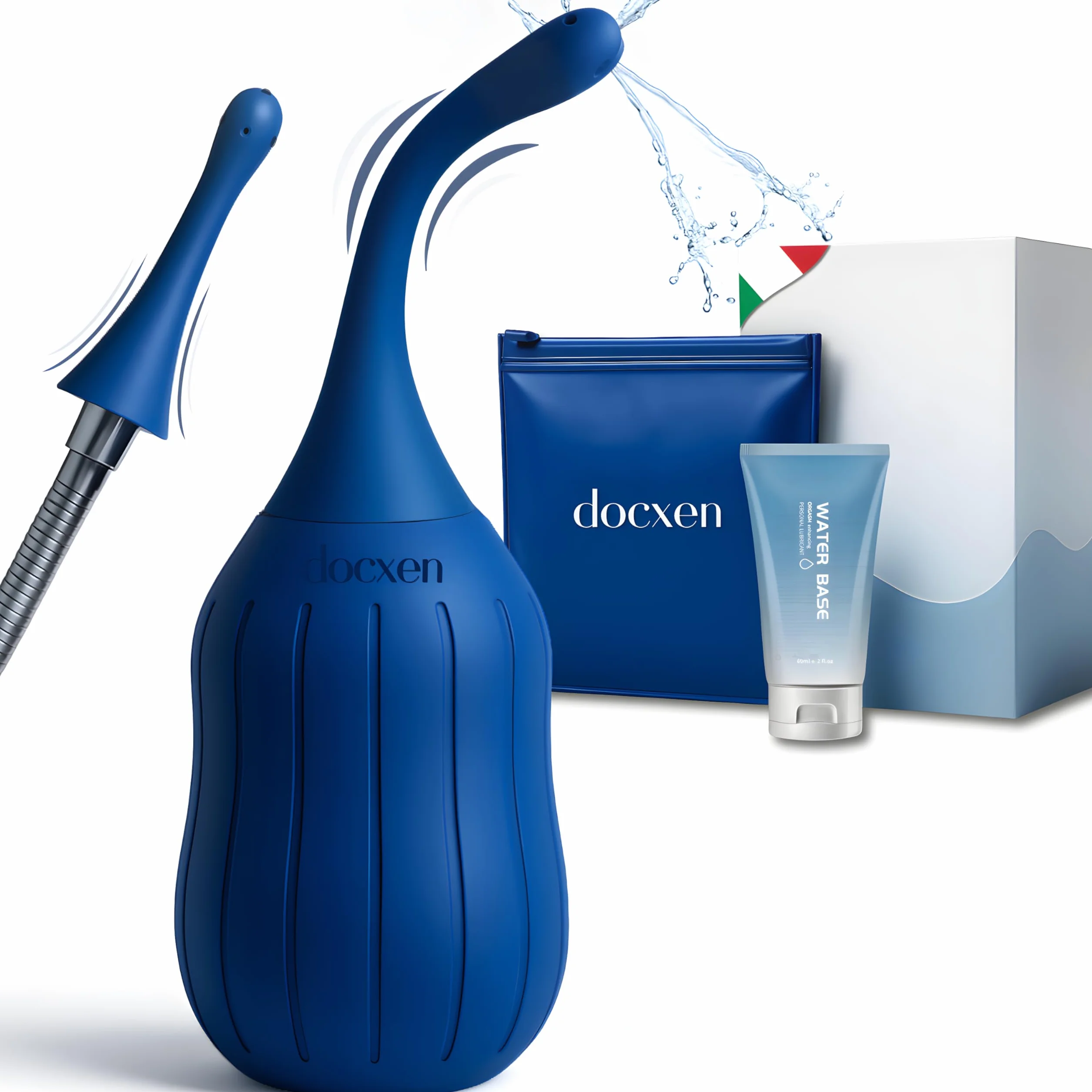 Doccia Intima 310ml - Clistere Per Pulizia Intestino - Peretta Per Lavaggio Anti-Riflusso - Enema Kit Per La Pulizia del Colon, Douche