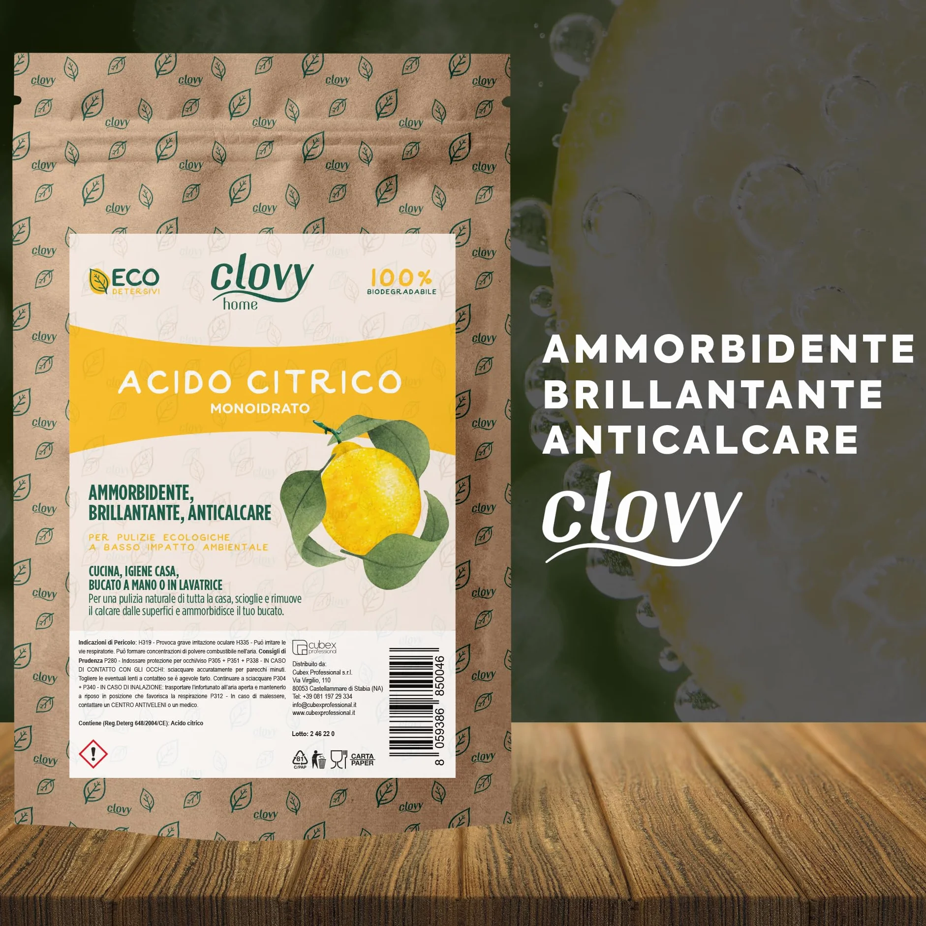 Acido Citrico 4,5 Kg 500 Lavaggi Ammorbidente Brillantante Anticalcare 100% Puro Monoidrato In Polvere Made In Italy
