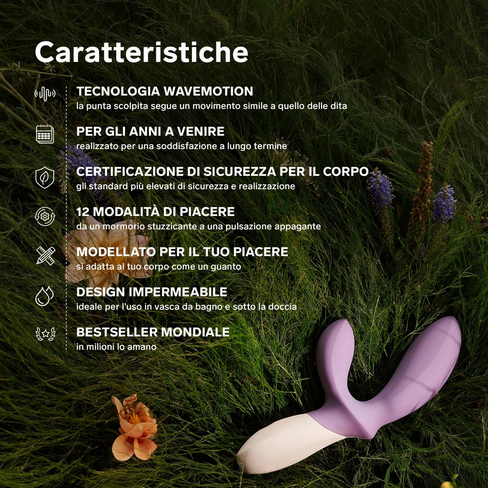 LELO LOKI Wave 2 Vibratore Maschile e Massaggiatore Intimo con 12 Modalità, Prostata Vibratore Anale, Sex Toy per Uomo, Stimolatore Prostatico con Design Impermeabile, Vibratore per Uomo, Black