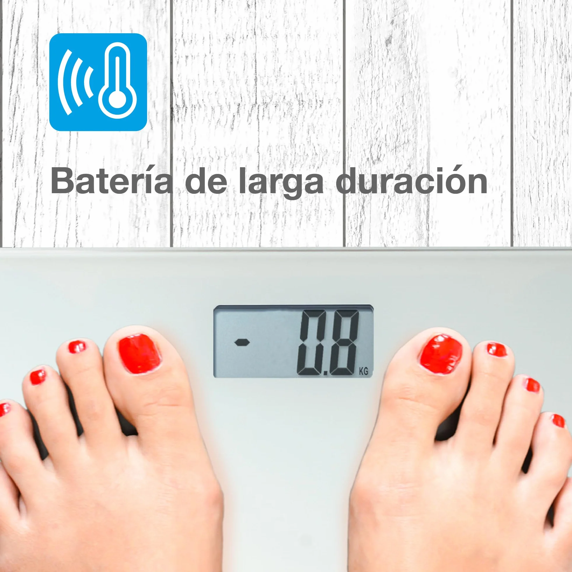 Citizen Bilancia Pesapersone Digitale Vetro Temperato 0,1 kg Display LCD Grande Step-On Design Ultrasottile 22 mm Bianco