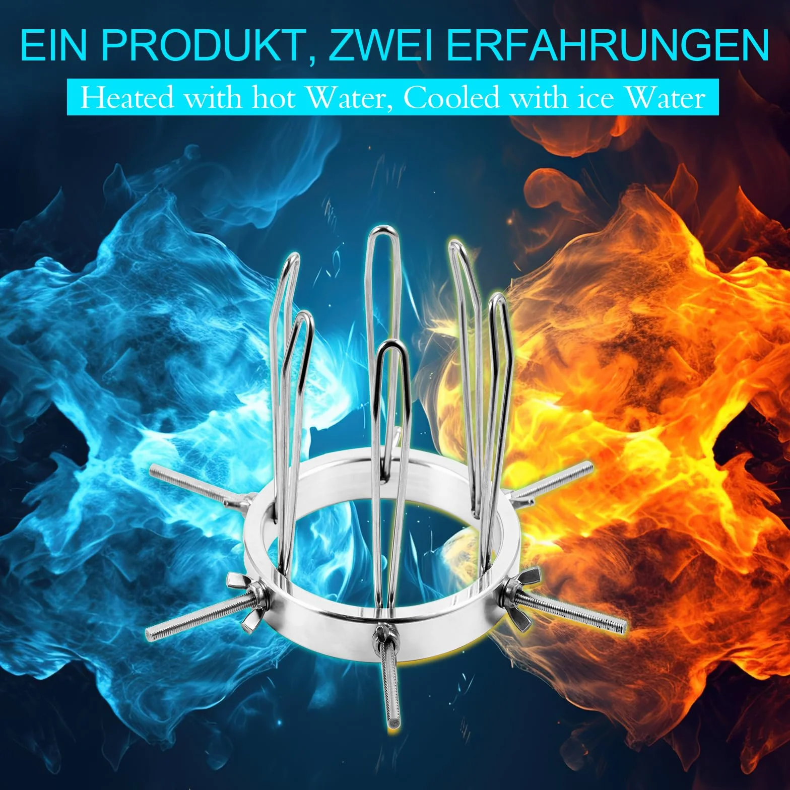 AMAZBEE Dilatatori vaginale in metallo Plug anale in acciaio inox regolabile 4 viti/6 viti Labia Expander Bondage Sex Toys
