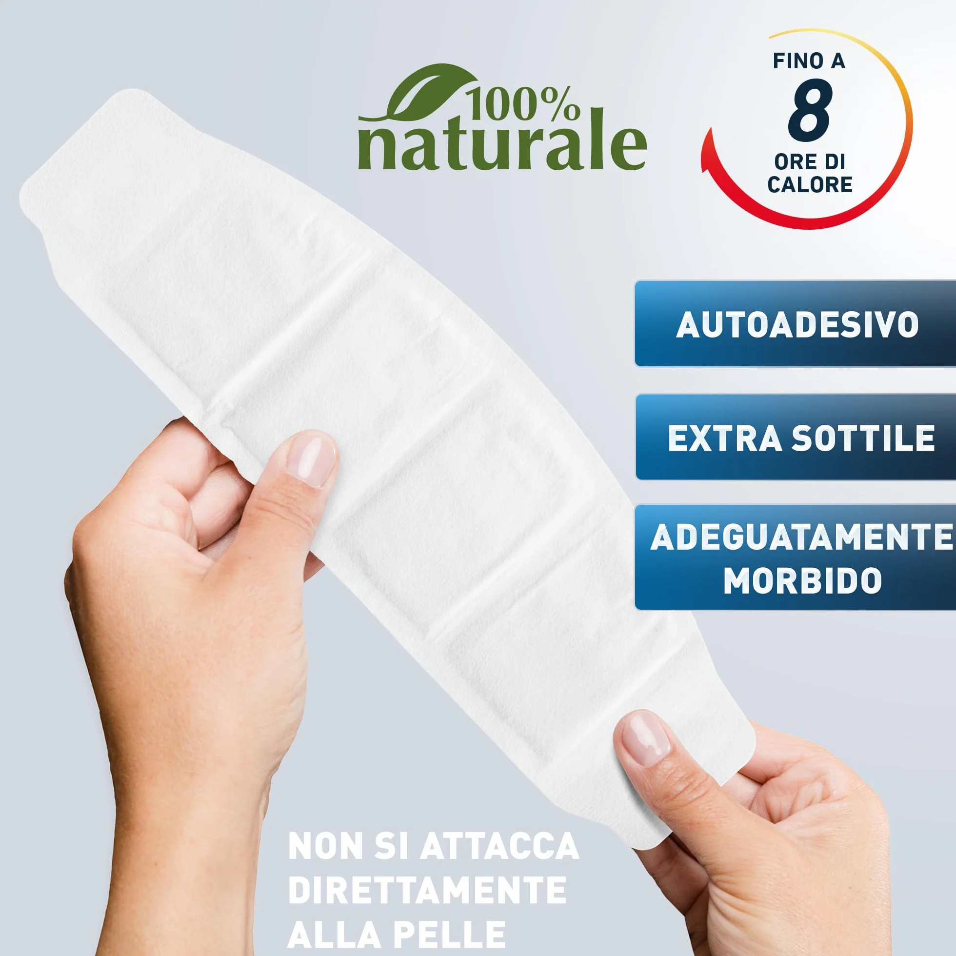 THE HEAT COMPANY Scalda Spalle 8 pezzi Scaldacollo autoriscaldante adesivo 8 ore calore