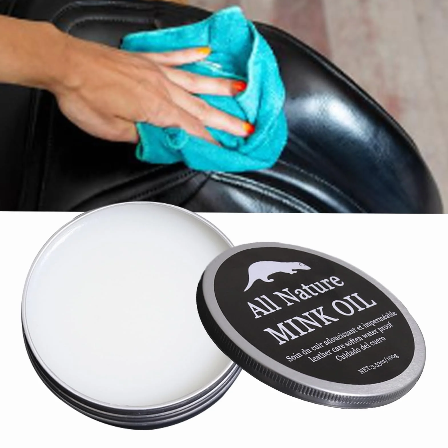 Crema Per Cuoio Rigenerante 100g - Manutenzione Cuoio per Scarpe, Borse e Pelle