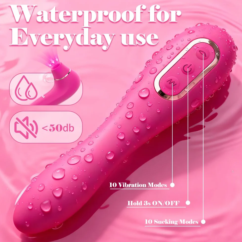 Succhia Clitoride Vibratore Donna Wireless 10 modalità frequenza Sex Toys Coppie