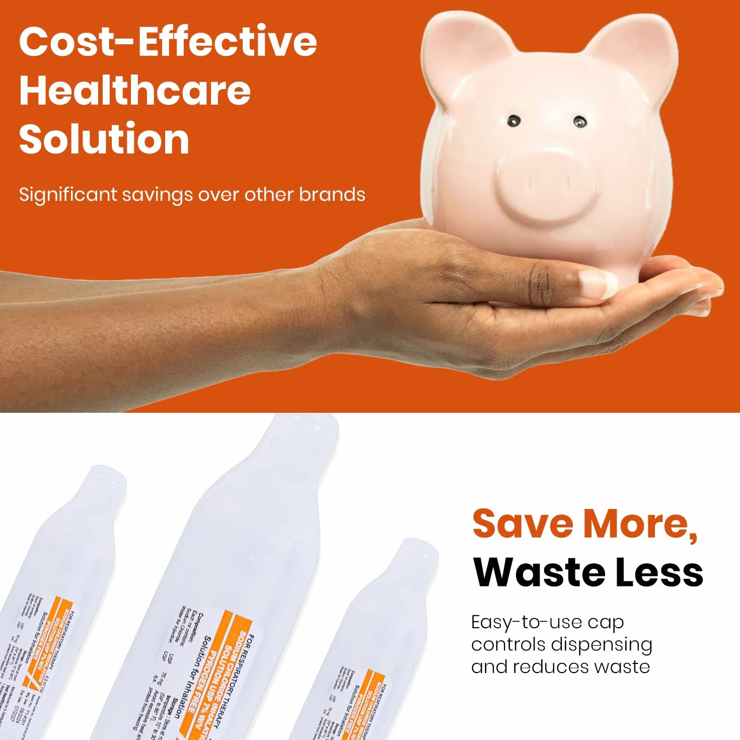 Hypertonic Saline Solution 7% Sodium Chloride NaCl 4.0 ml for Inhalation